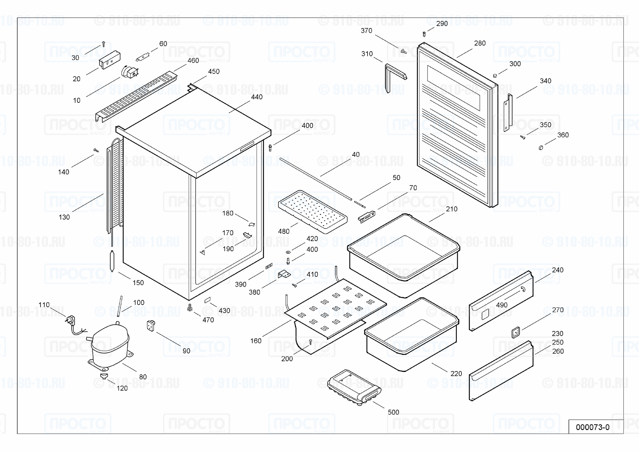 Взрыв-схема холодильника Liebherr GS 1302-20