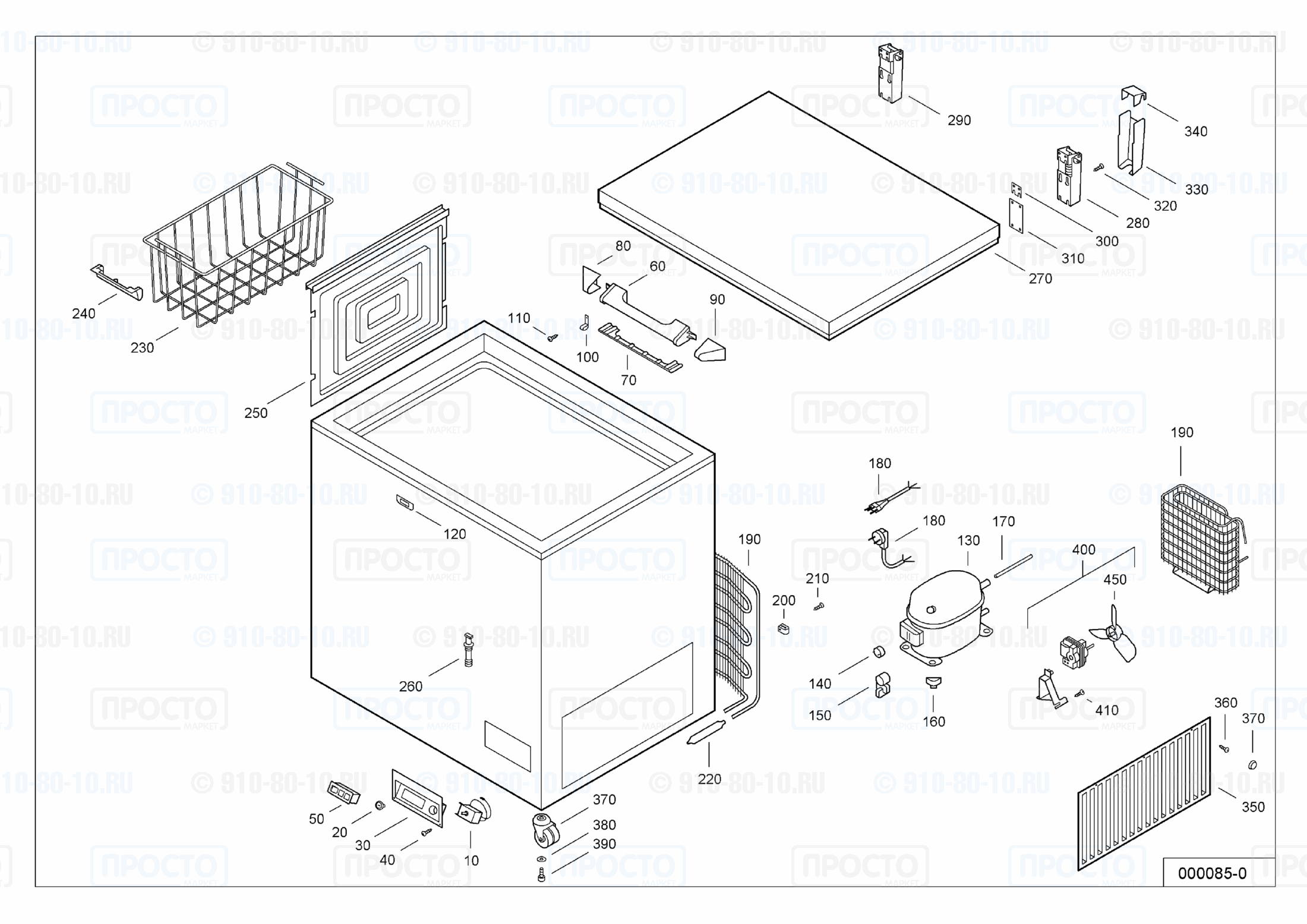 Взрыв-схема холодильника Liebherr GT 2102-10