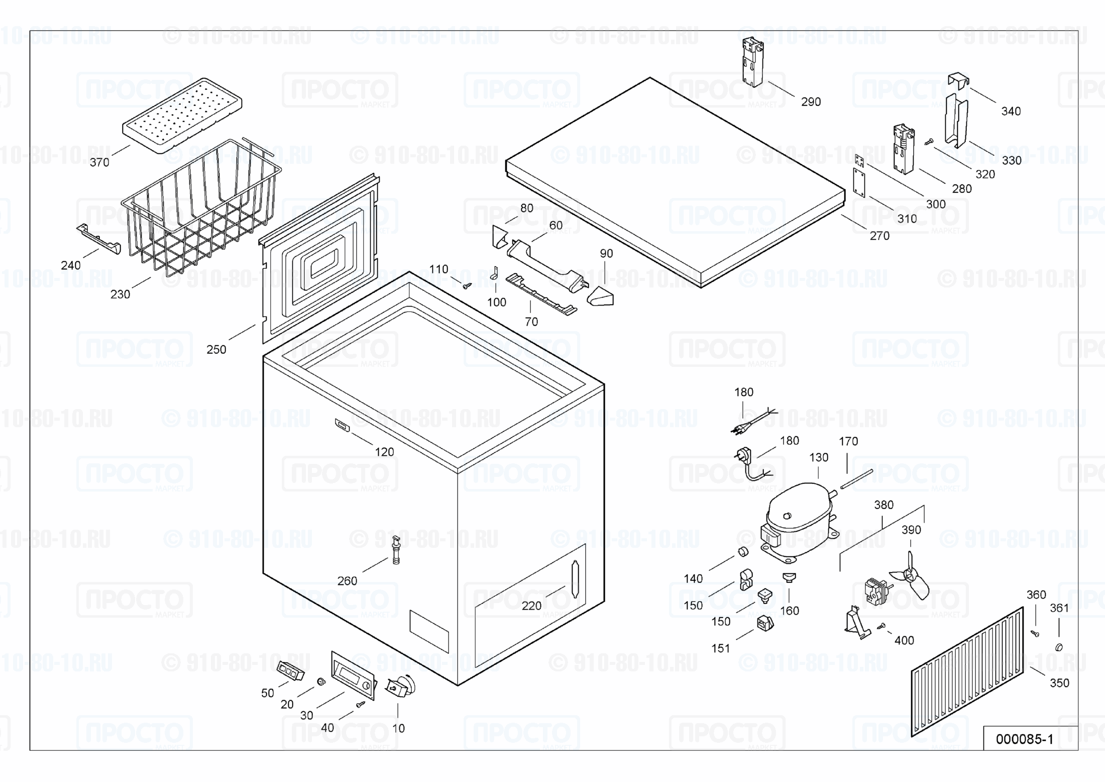 Взрыв-схема холодильника Liebherr GT 2102-11