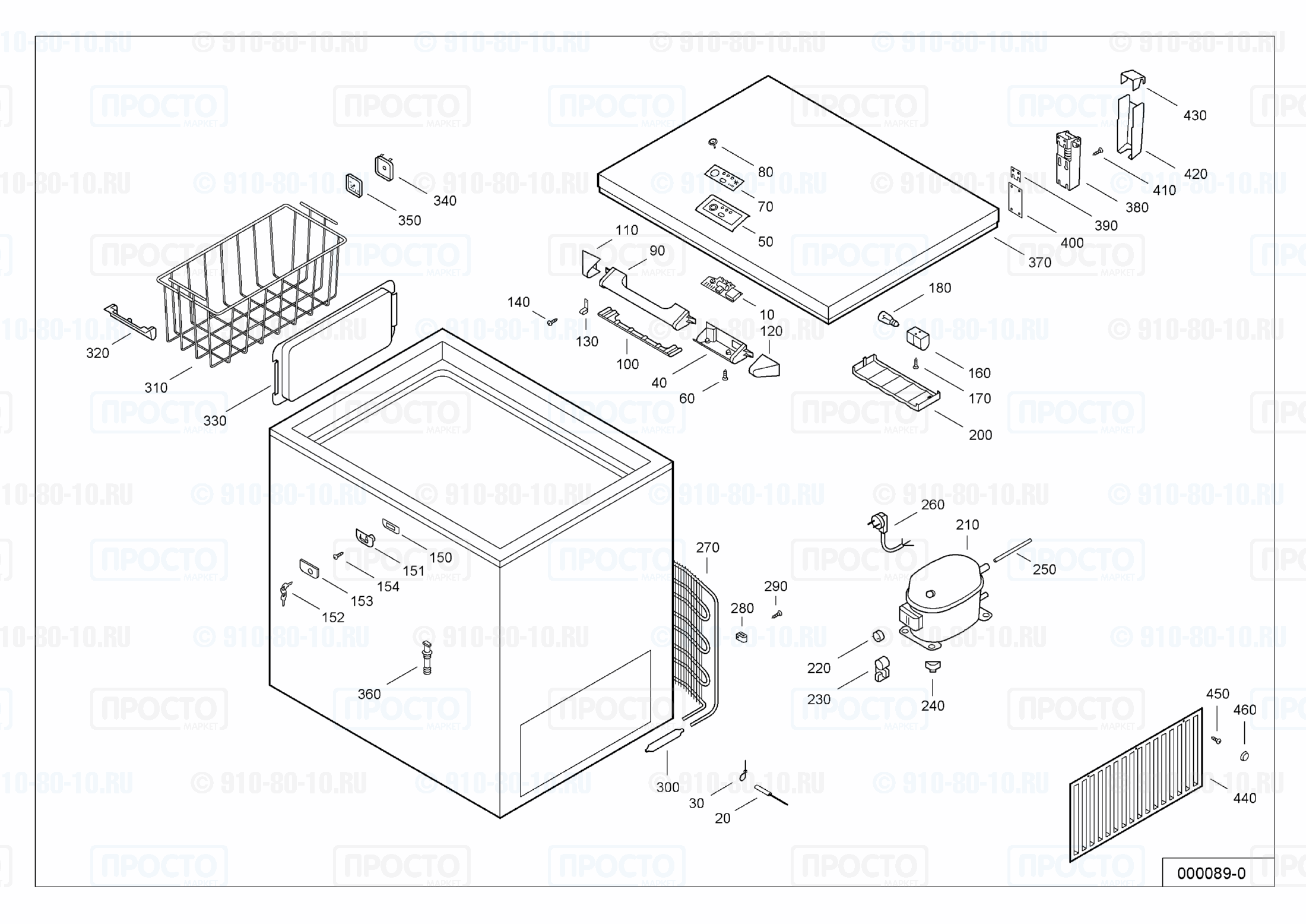 Взрыв-схема холодильника Liebherr GT 2183-10