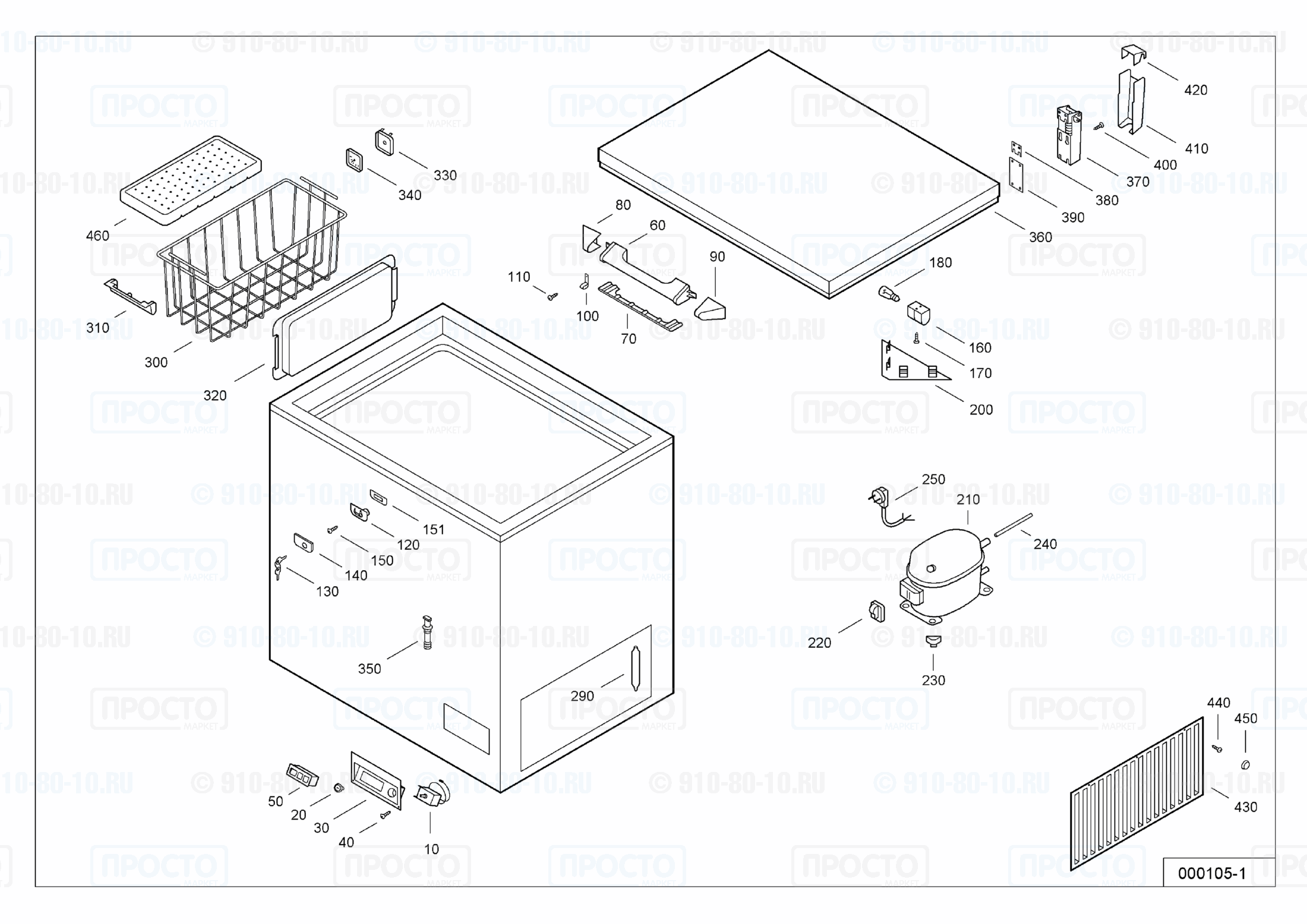 Взрыв-схема запчастей холодильника Liebherr GT 3782-11