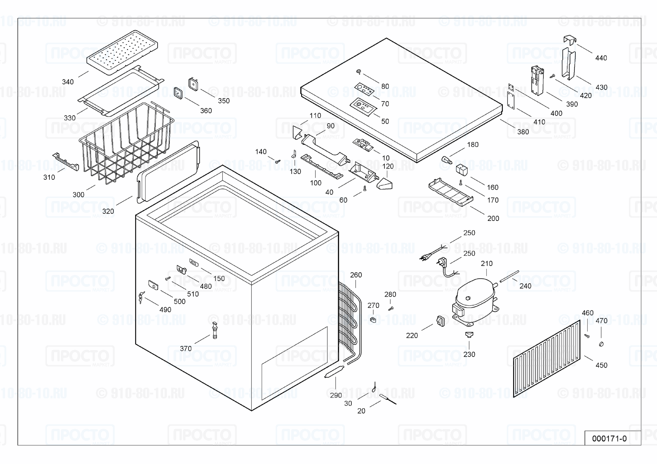 Взрыв-схема холодильника Liebherr GTS 3063-10A