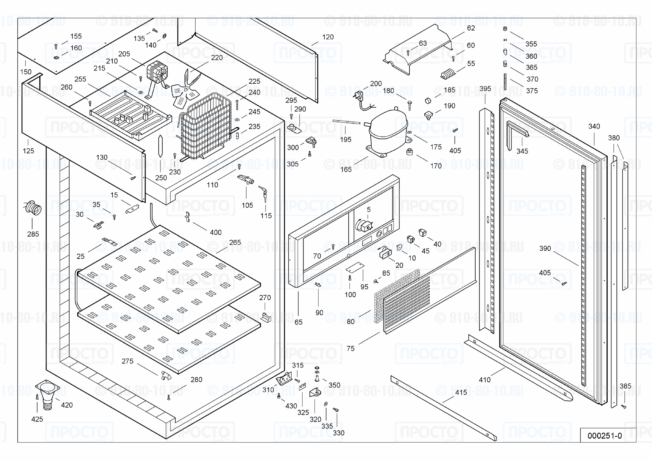 Взрыв-схема запчастей холодильника Liebherr BGS 7410-10