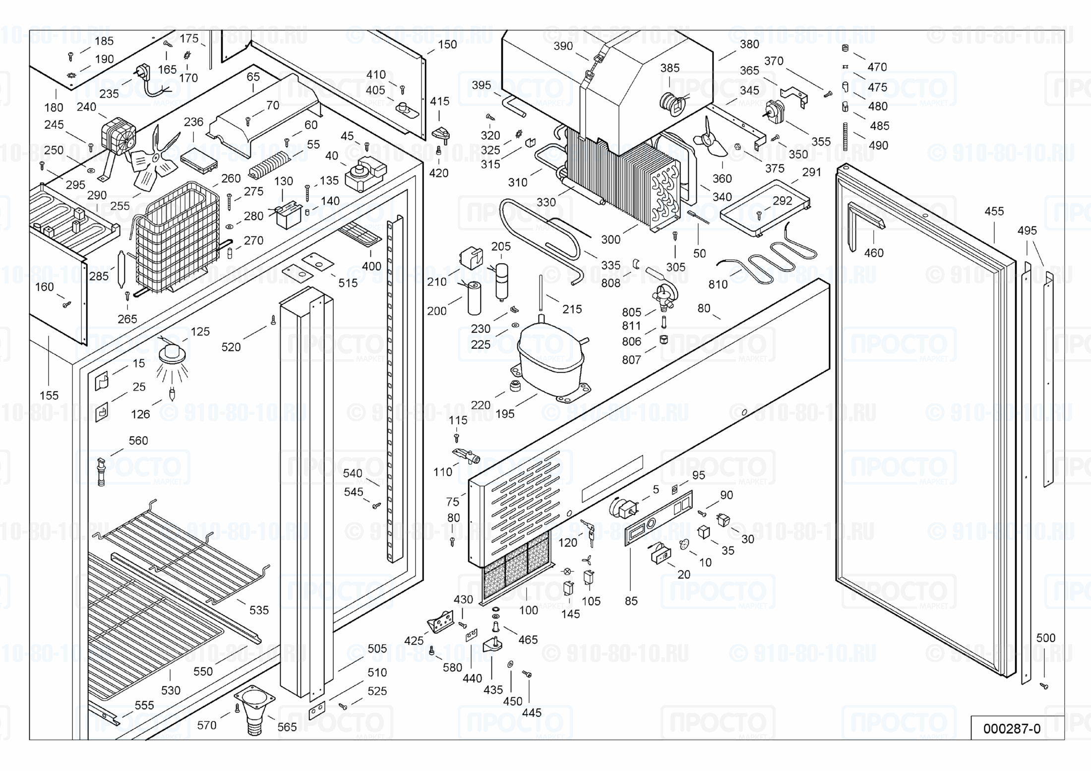 Взрыв-схема запчастей холодильника Liebherr UGS 1470-5