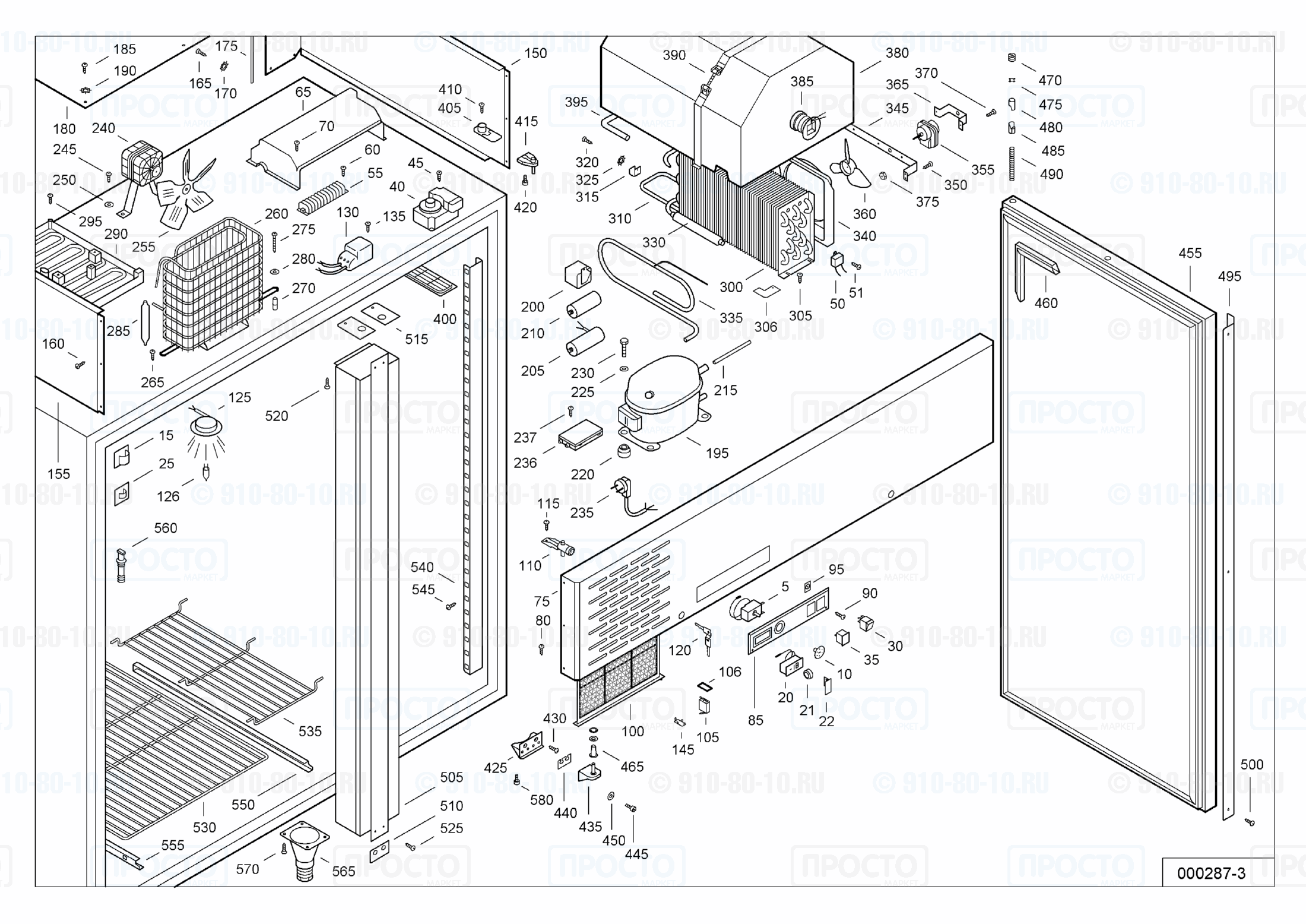 Взрыв-схема запчастей холодильника Liebherr UGS 1470-15