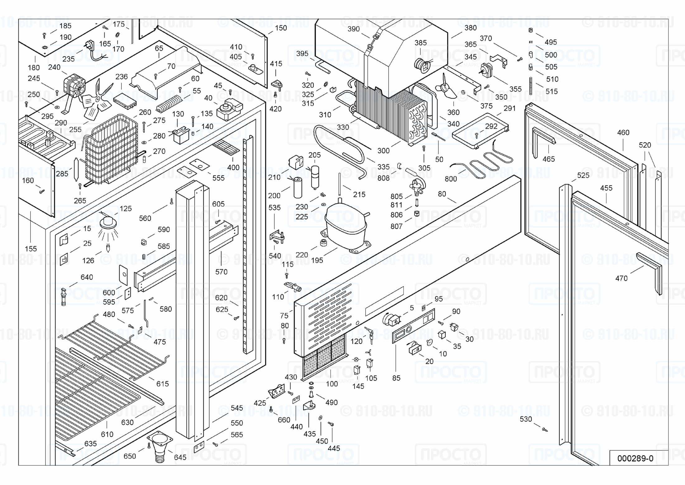 Взрыв-схема запчастей холодильника Liebherr UGS 1473-4