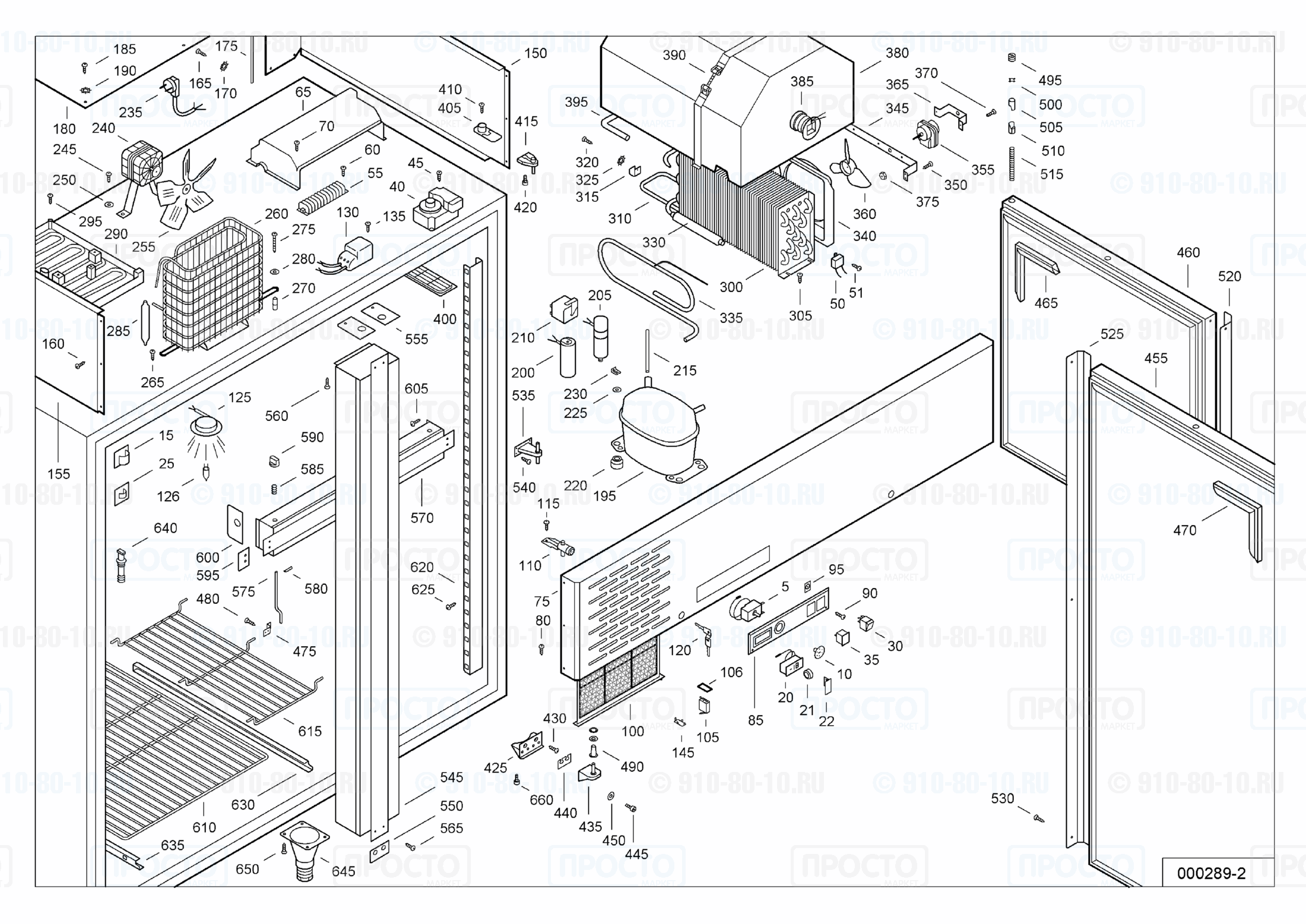 Взрыв-схема запчастей холодильника Liebherr UGS 1473-5 B