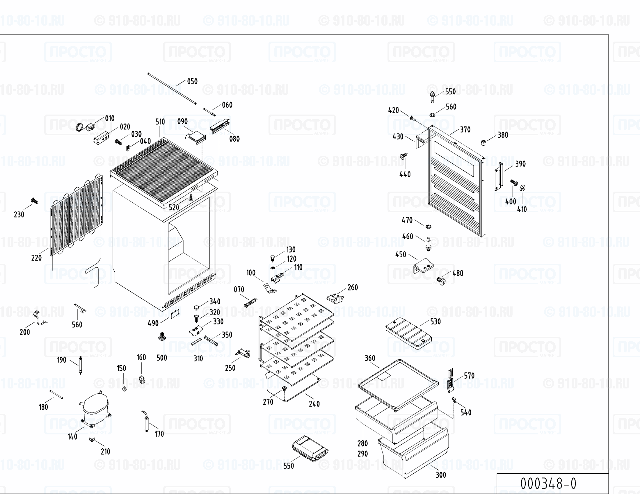 Взрыв-схема запчастей холодильника Liebherr GS 1183-20