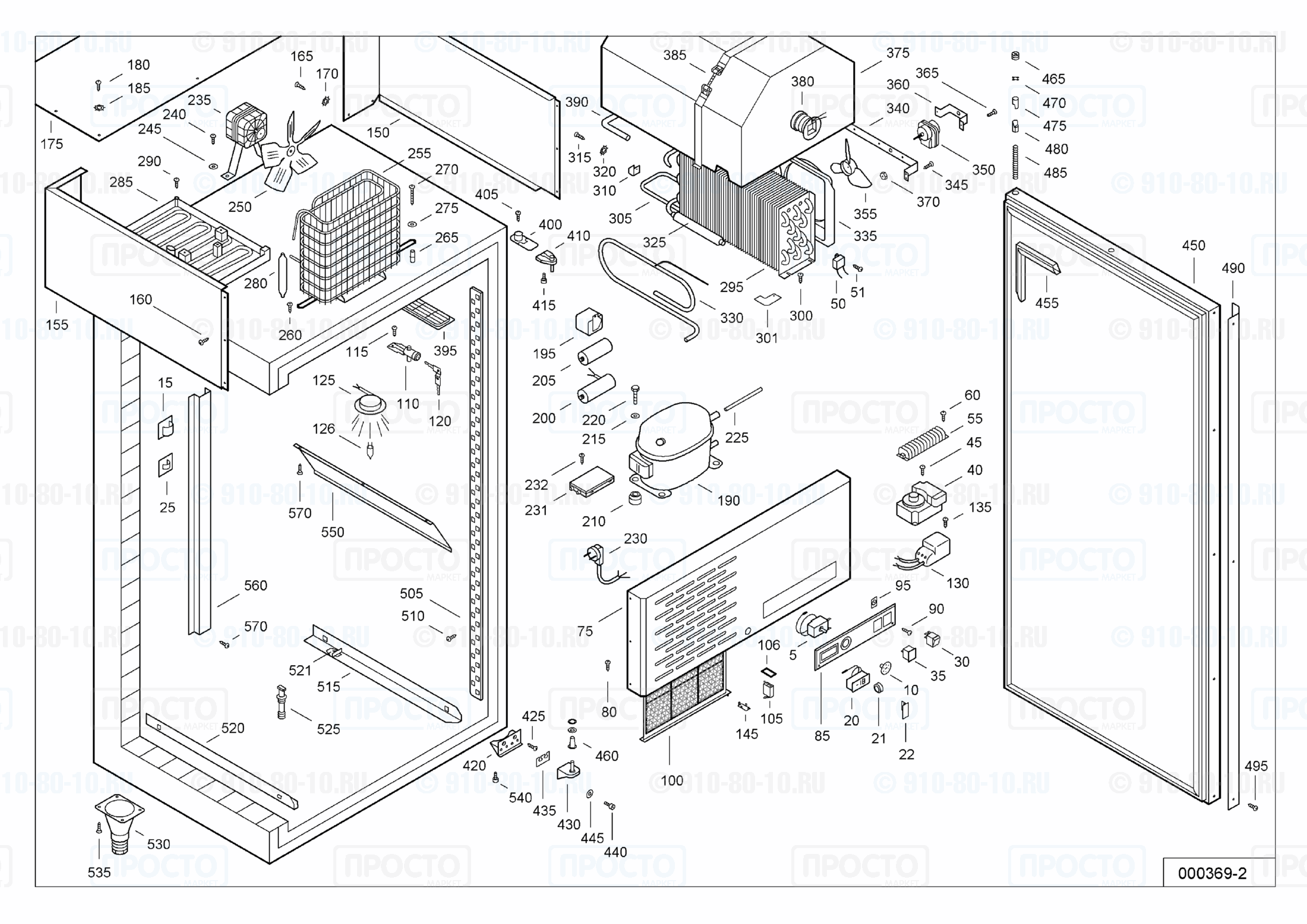 Взрыв-схема холодильника Liebherr UGS 5570-15