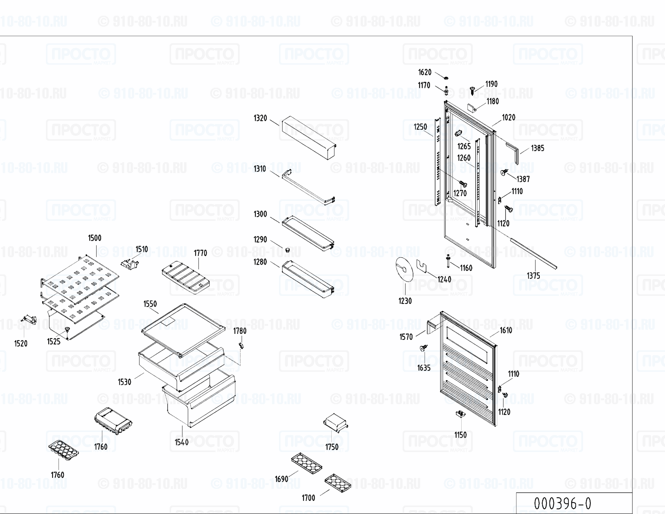 Взрыв-схема холодильника Liebherr KIKB 2955-50