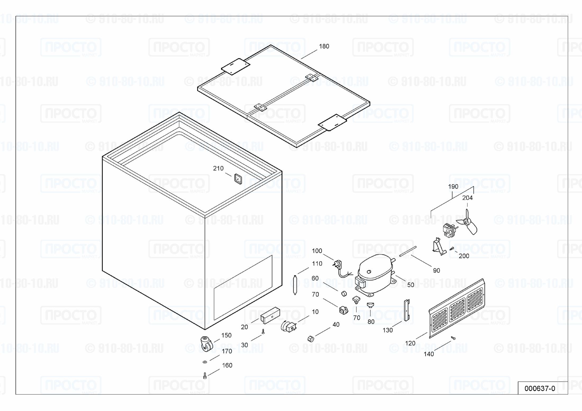 Взрыв-схема запчастей холодильника Liebherr GTE 2901-12