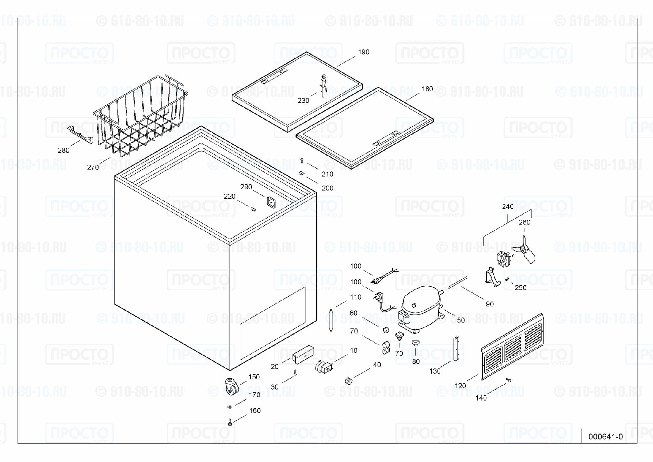 Взрыв-схема холодильника Liebherr GTE 3500-12