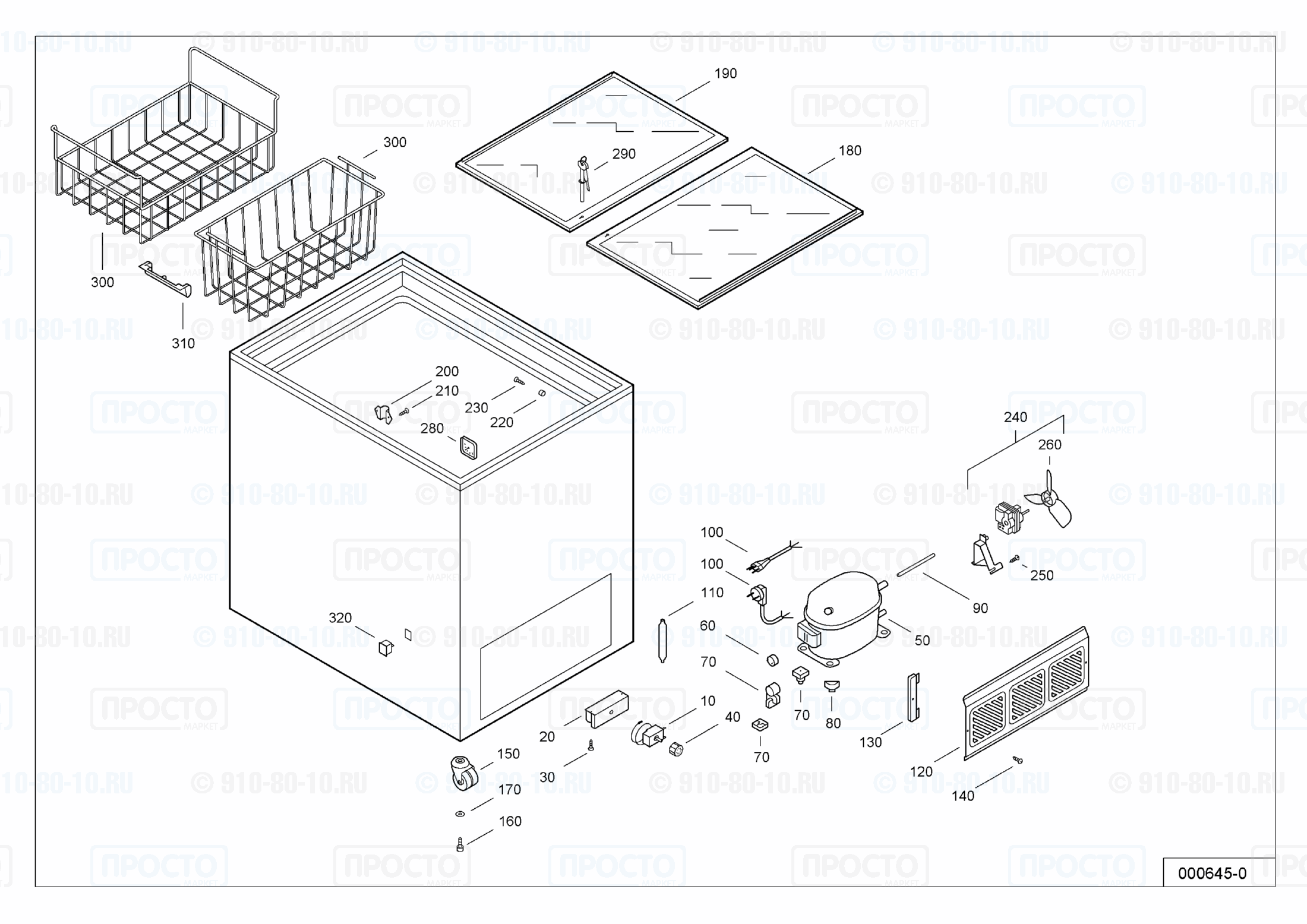 Взрыв-схема запчастей холодильника Liebherr GTE 3502-11
