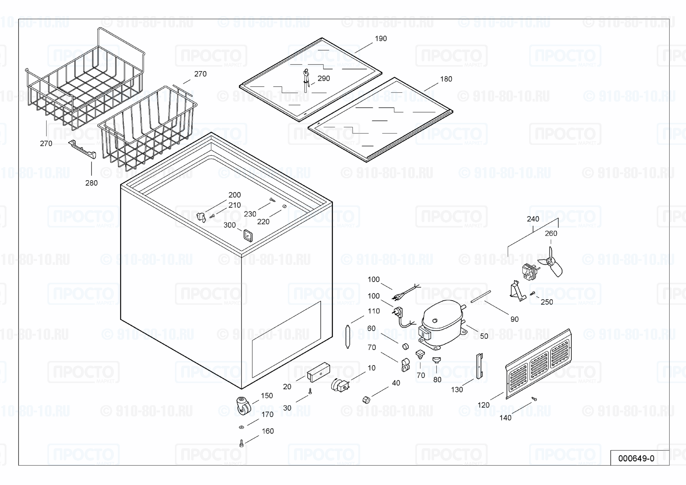 Взрыв-схема холодильника Liebherr GTE 4502-12