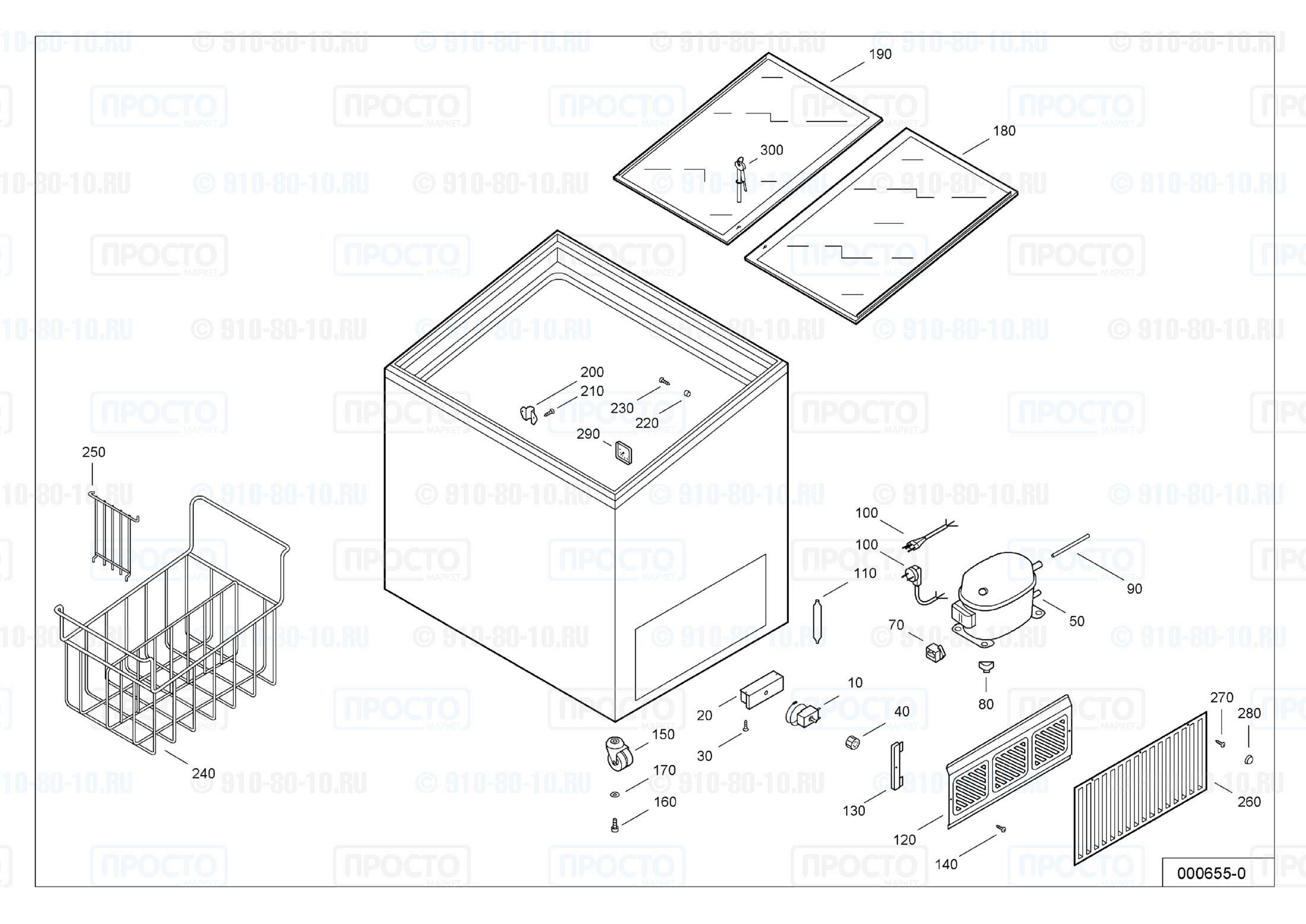 Взрыв-схема запчастей холодильника Liebherr GTI 2202-11