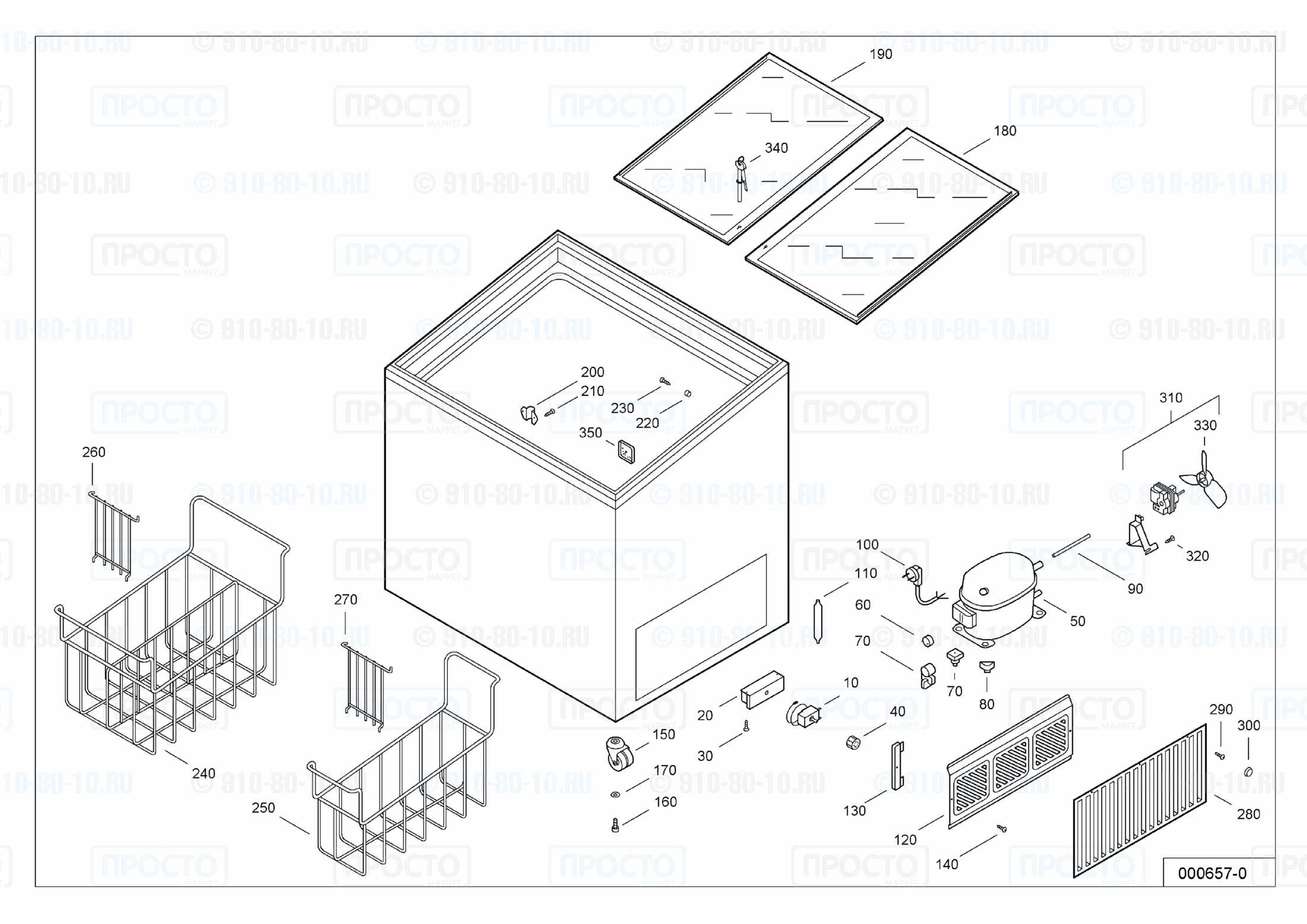 Взрыв-схема запчастей холодильника Liebherr GTI 2902-12