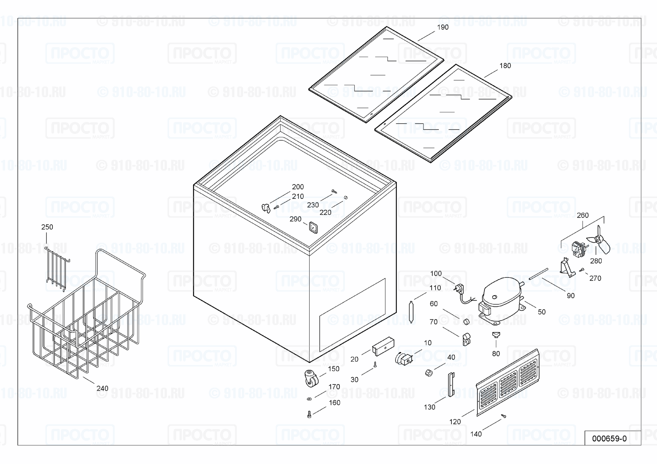 Взрыв-схема запчастей холодильника Liebherr GTI 3502-11