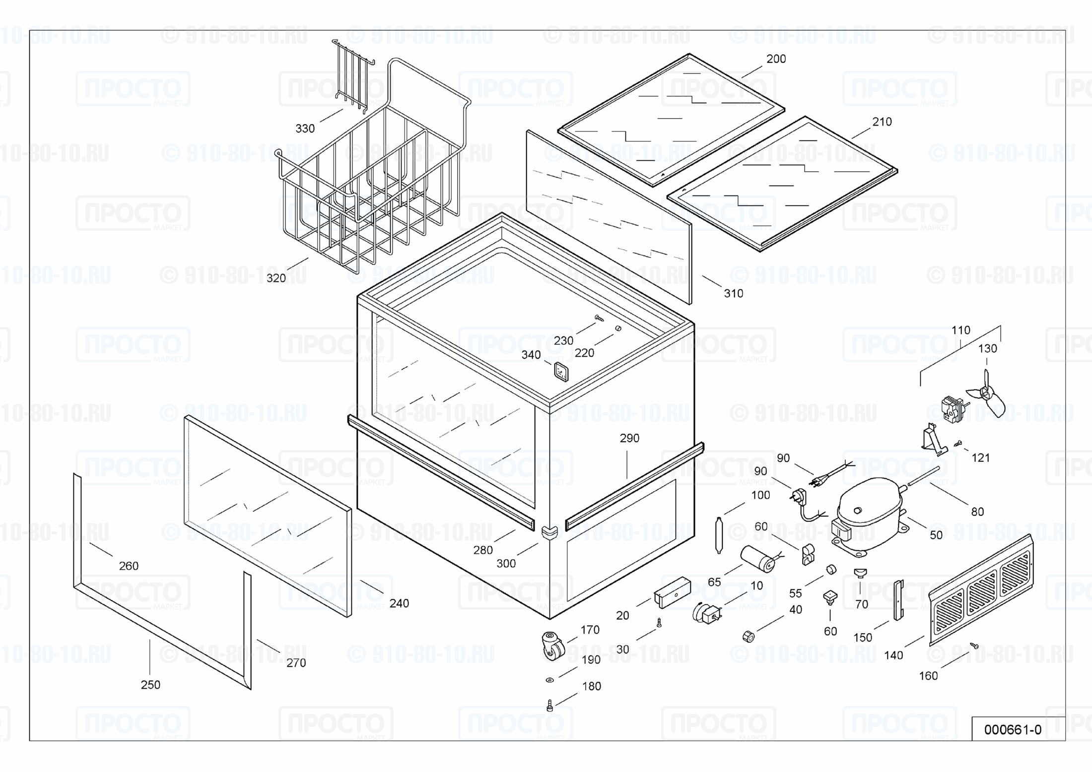 Взрыв-схема запчастей холодильника Liebherr GTV 3502-11