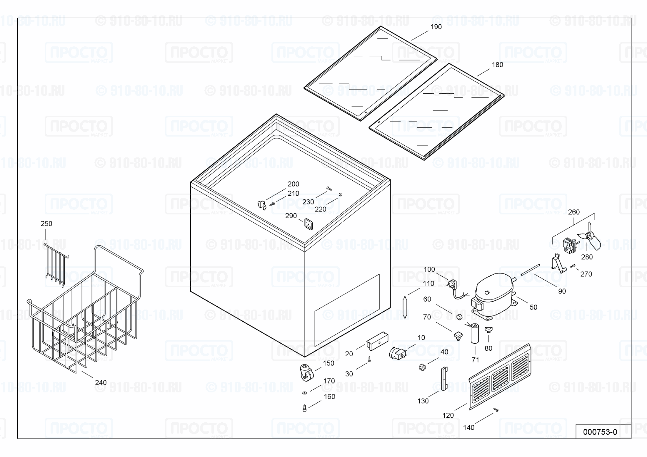 Взрыв-схема запчастей холодильника Liebherr GTI 3502-15