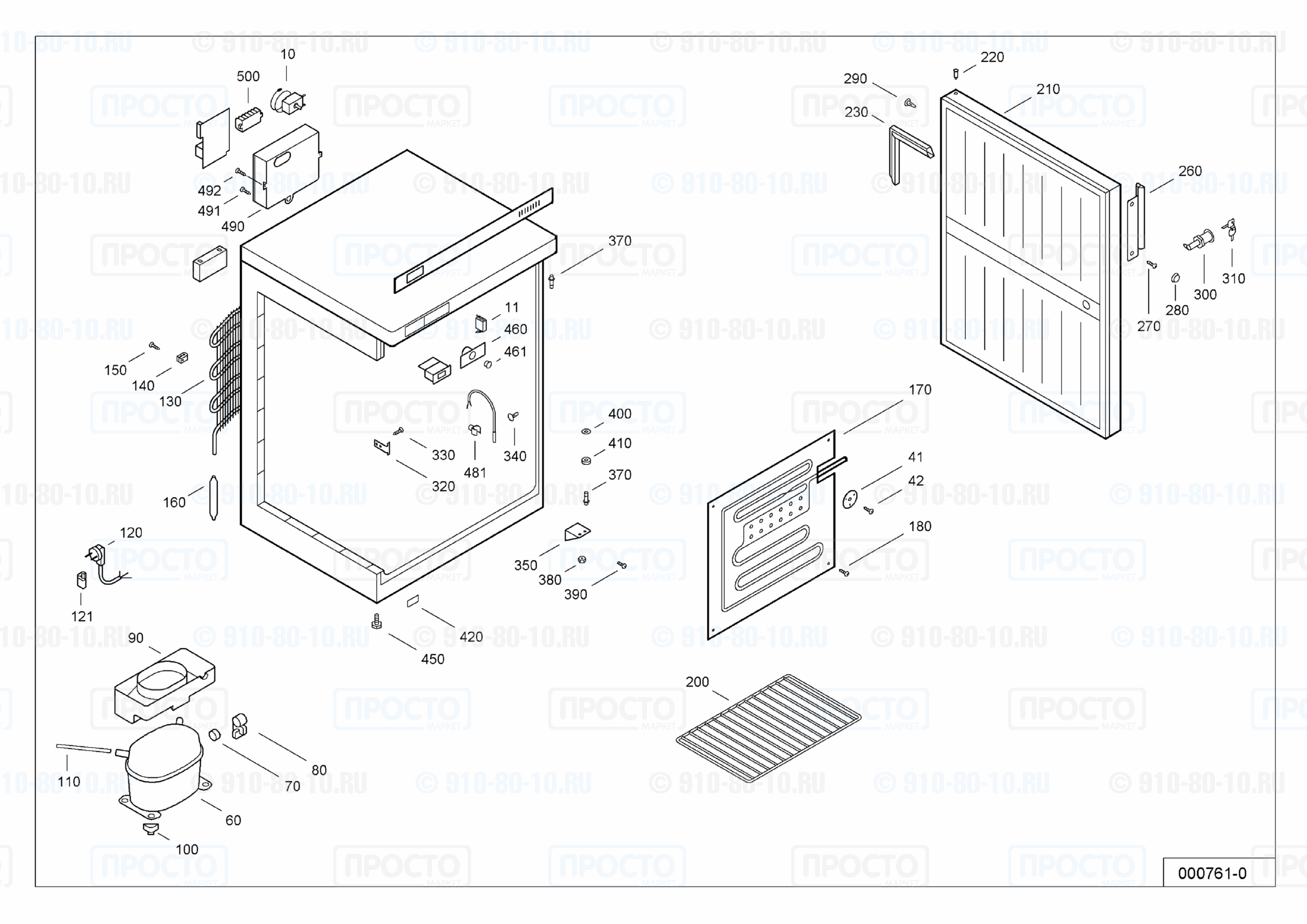 Взрыв-схема запчастей холодильника Liebherr FKS 1800-20A