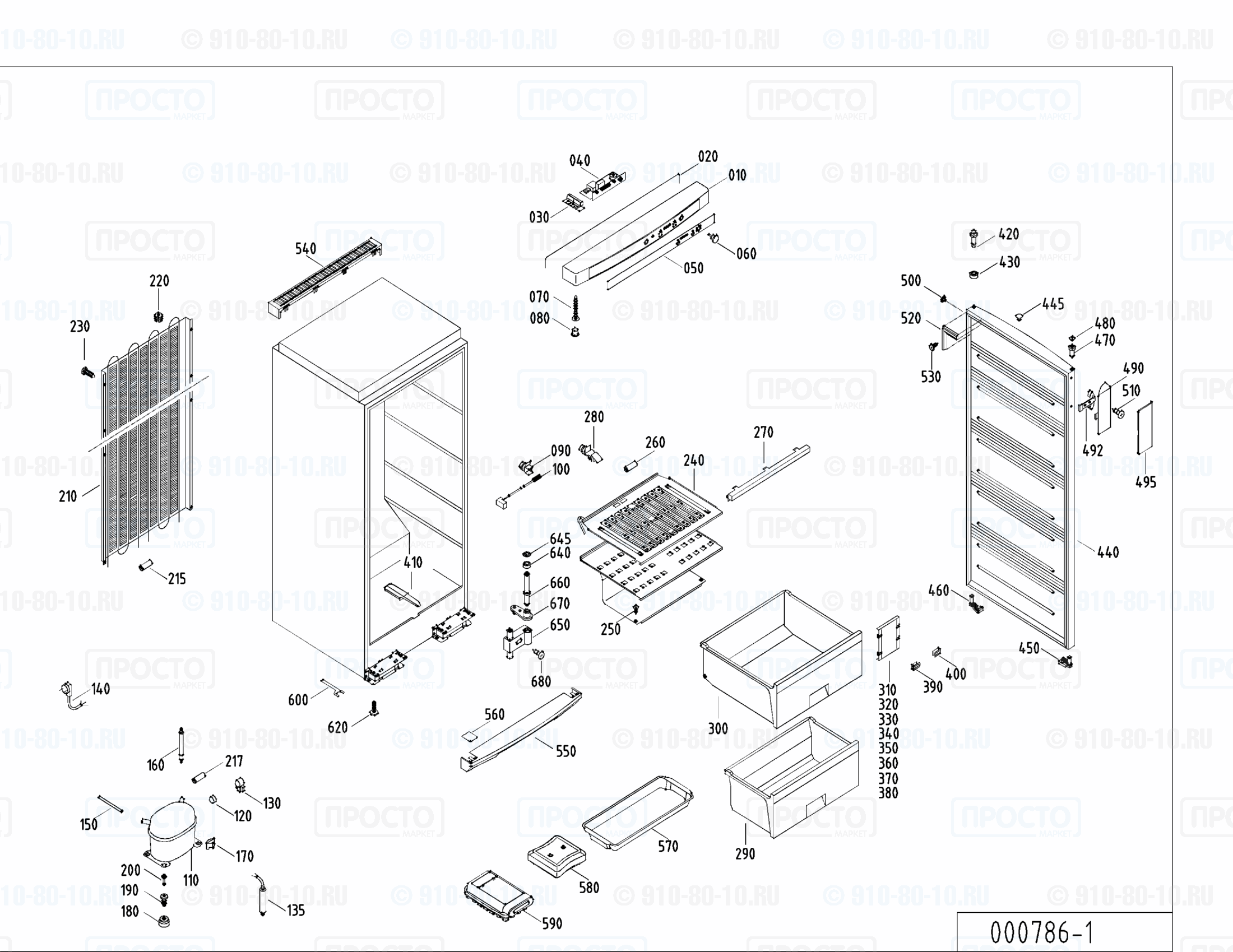 Взрыв-схема холодильника Liebherr GS 3183-24