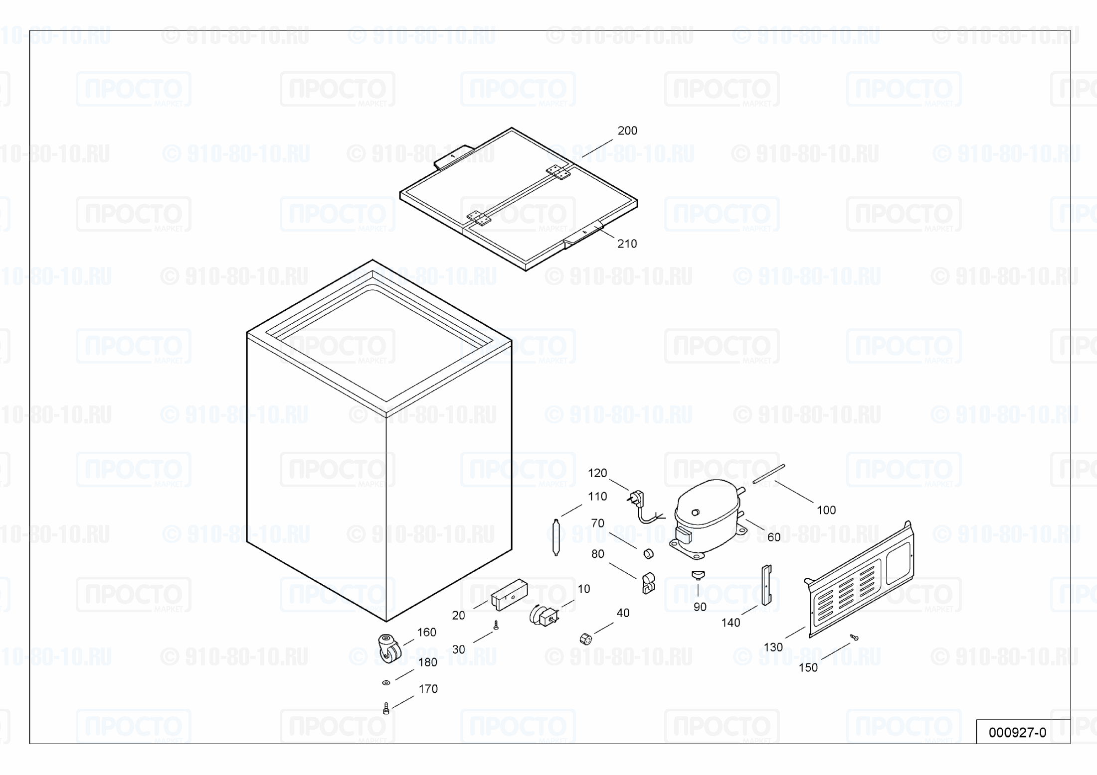 Взрыв-схема запчастей холодильника Liebherr GTE 1401-1 G
