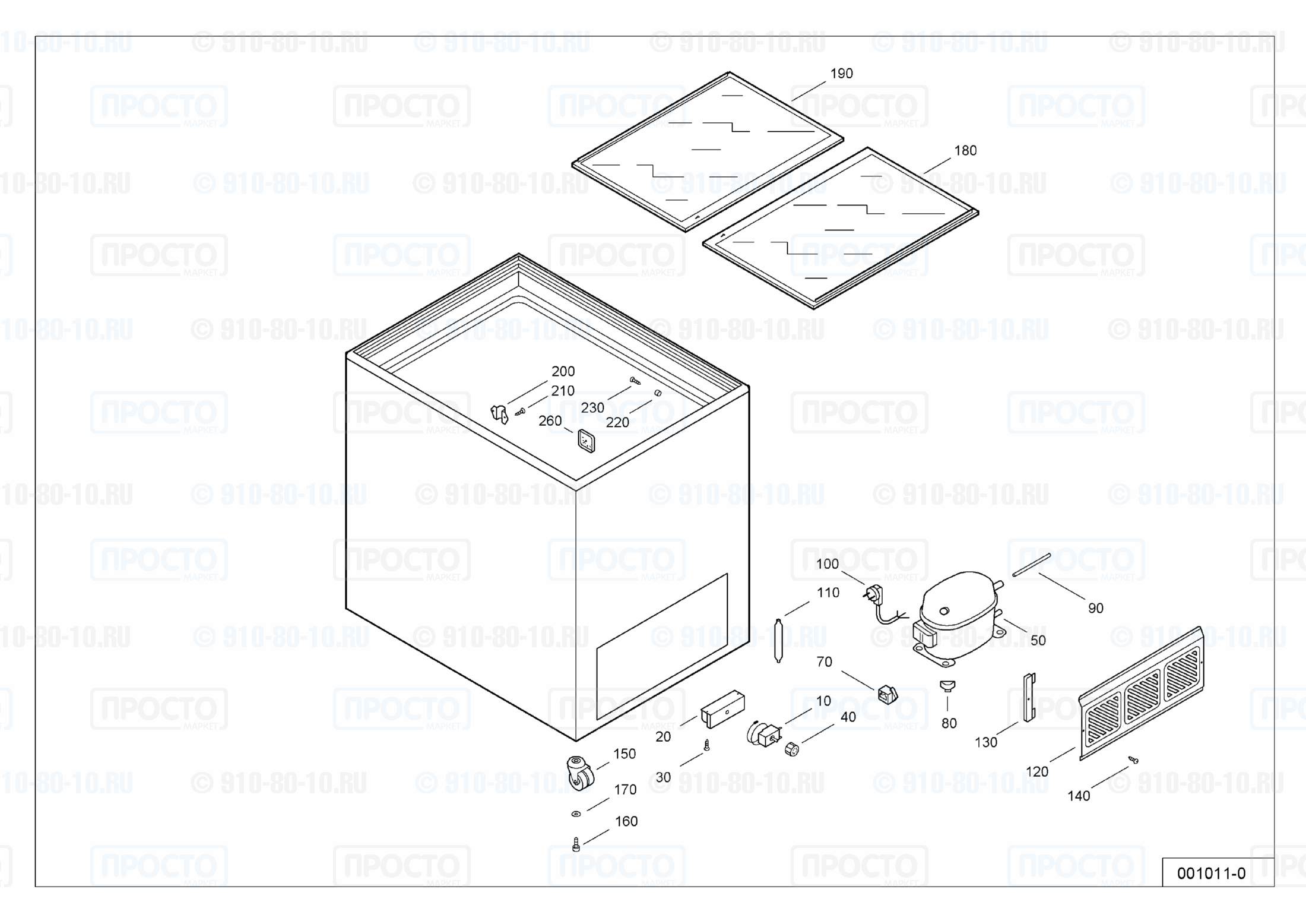 Взрыв-схема холодильника Liebherr GTE 2402-12