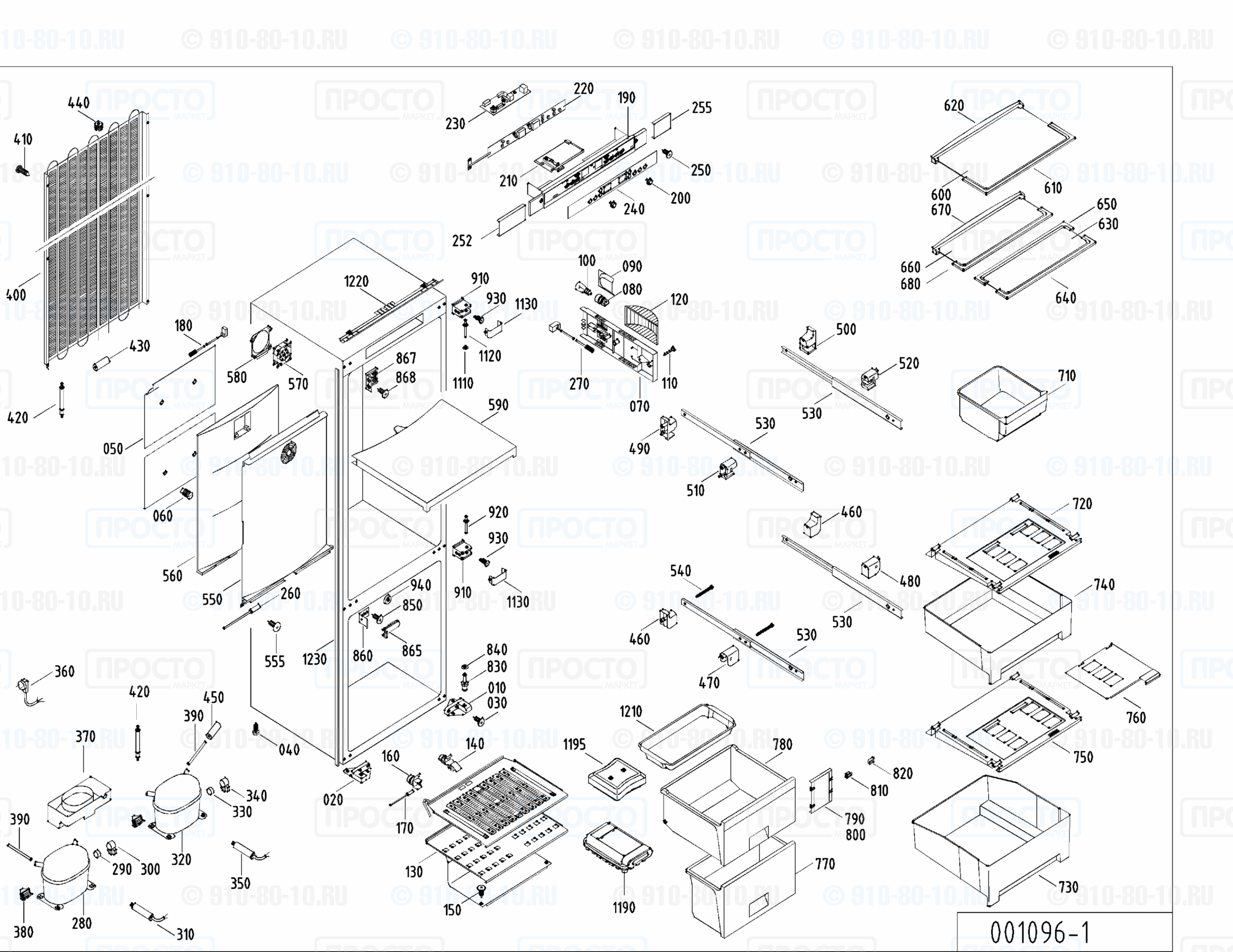 Взрыв-схема запчастей холодильника Liebherr KIKB 3146-21