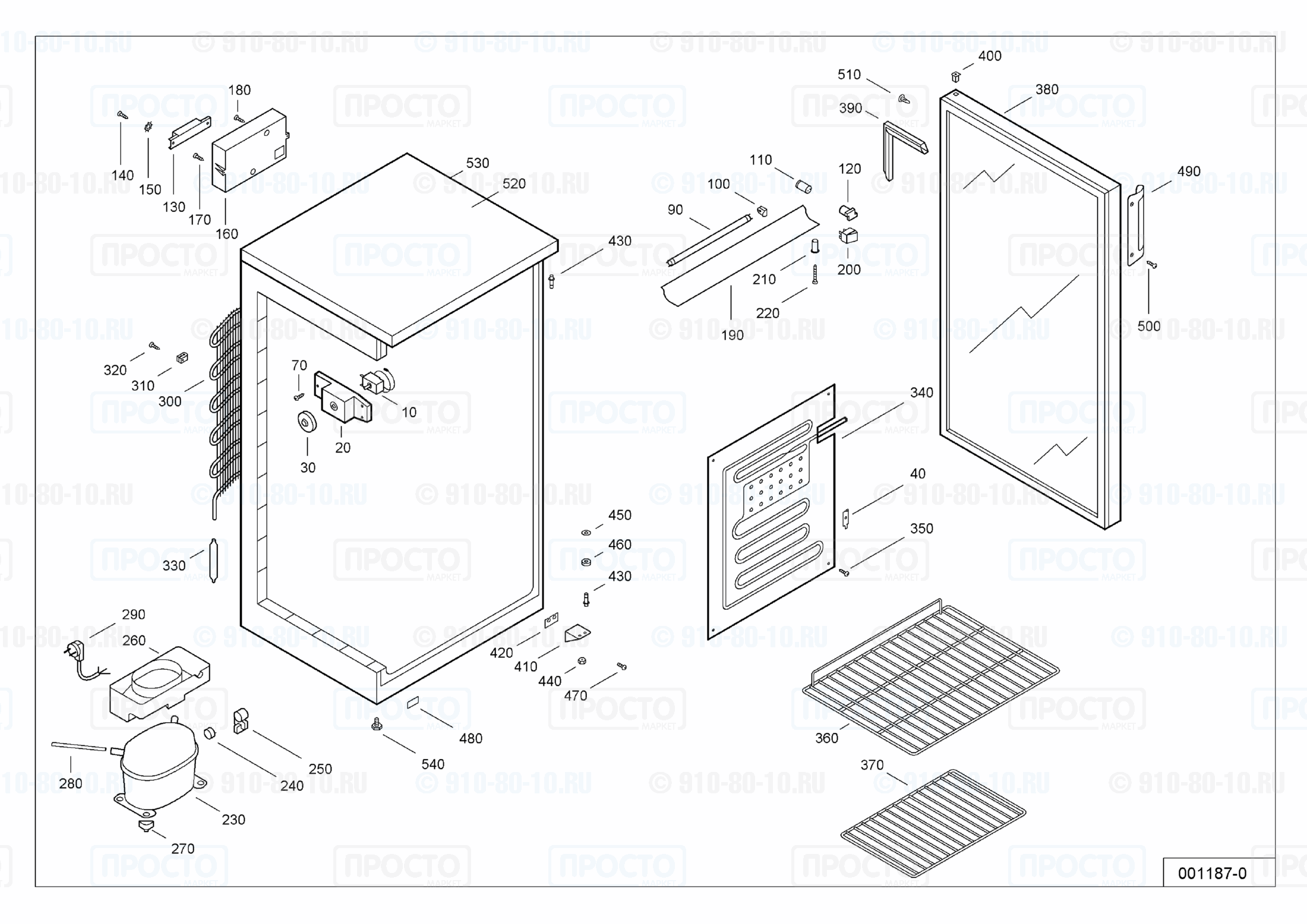 Взрыв-схема запчастей холодильника Liebherr FKS 2602-1 C