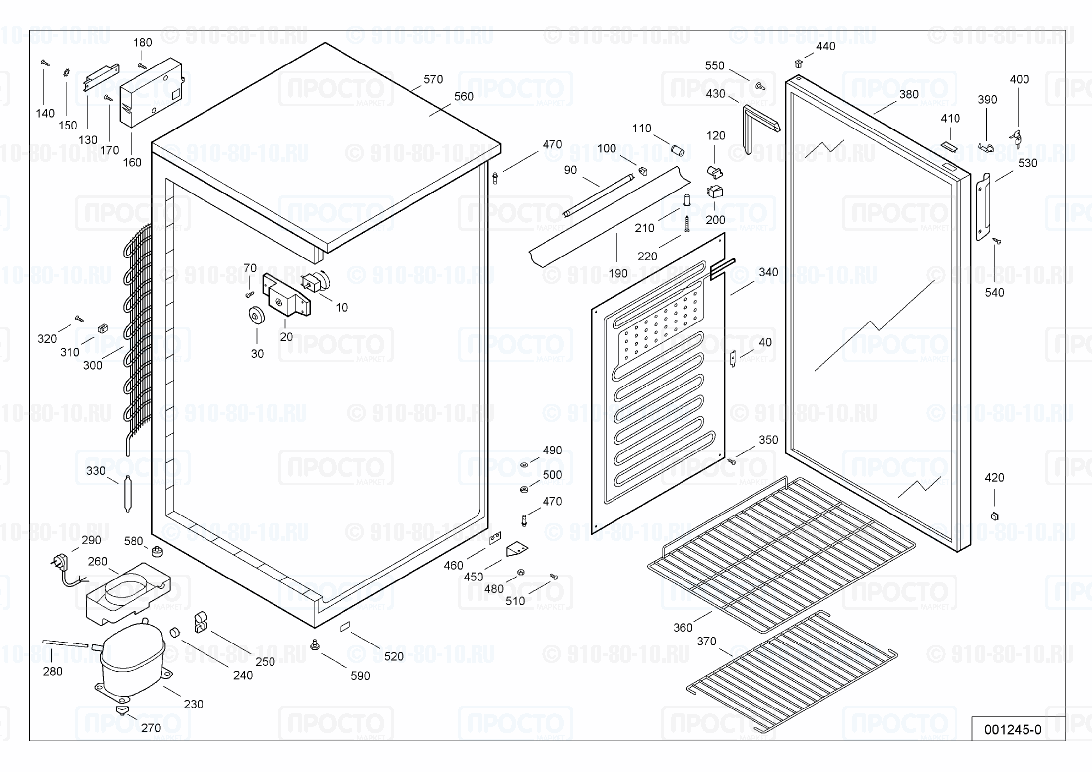 Взрыв-схема запчастей холодильника Liebherr FKS 5002-1 D