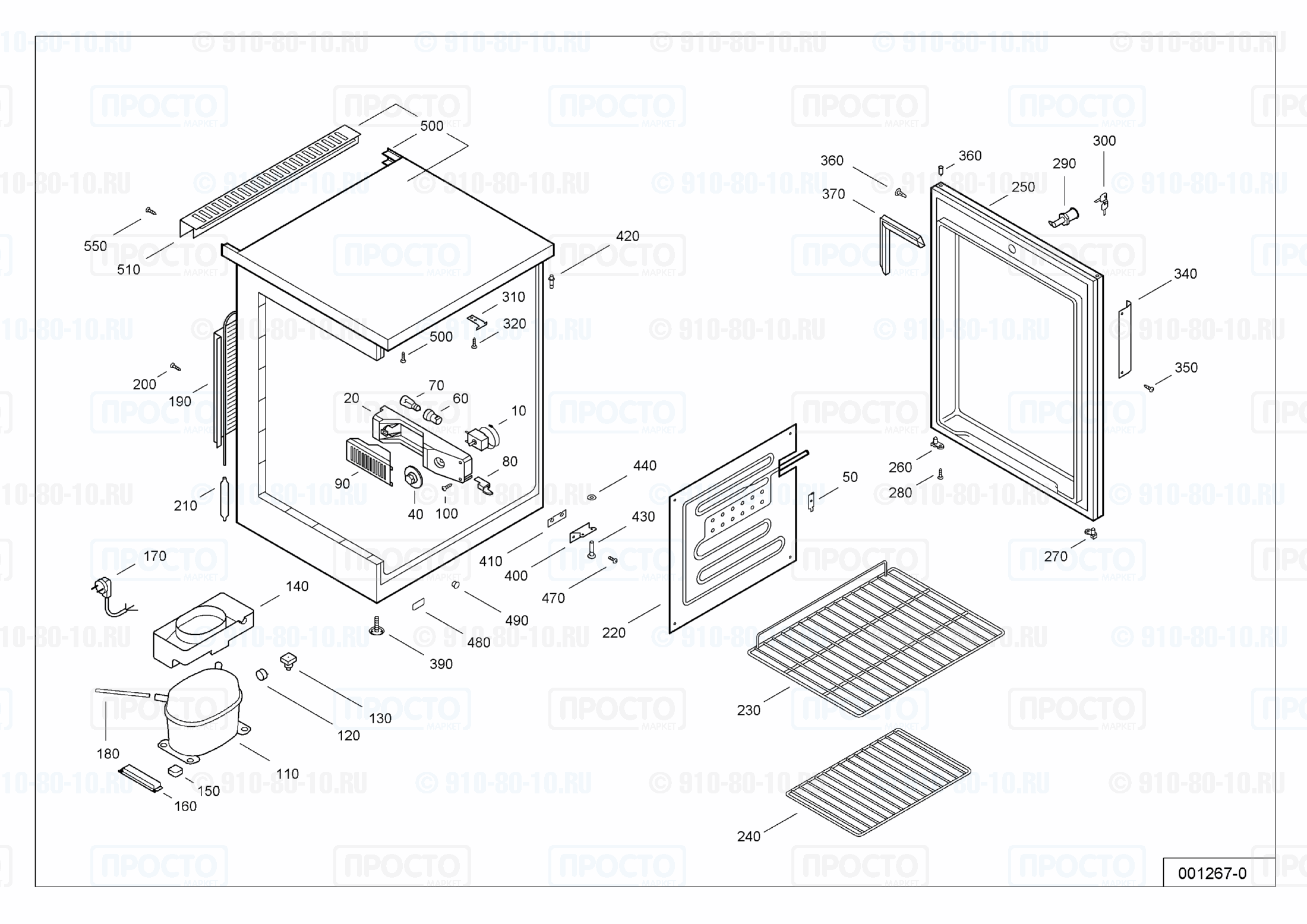 Взрыв-схема запчастей холодильника Liebherr FKU 1800-1