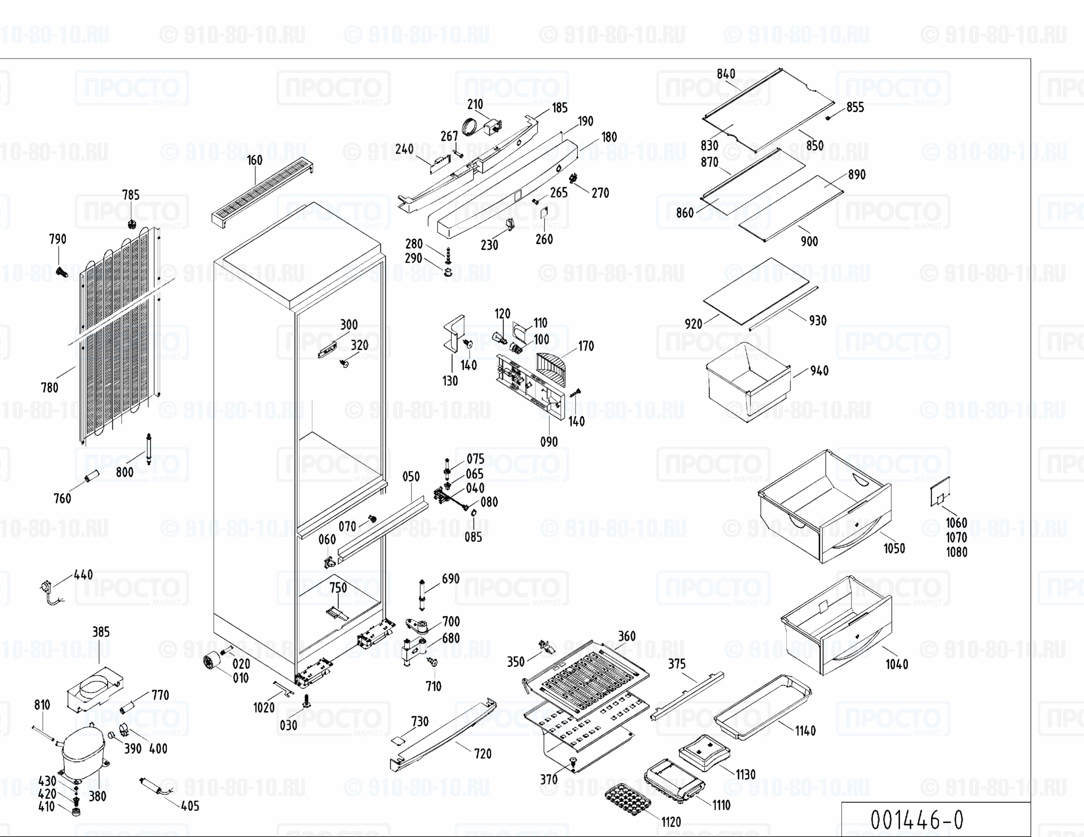 Взрыв-схема запчастей холодильника Liebherr KSD 3542-25