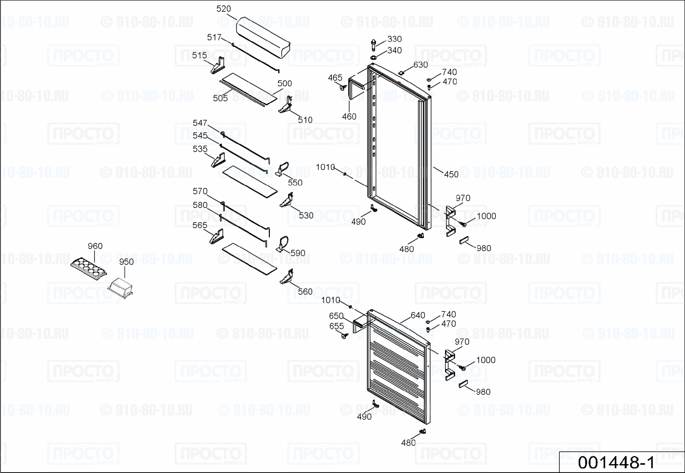 Взрыв-схема холодильника Liebherr KSD 3542-27A