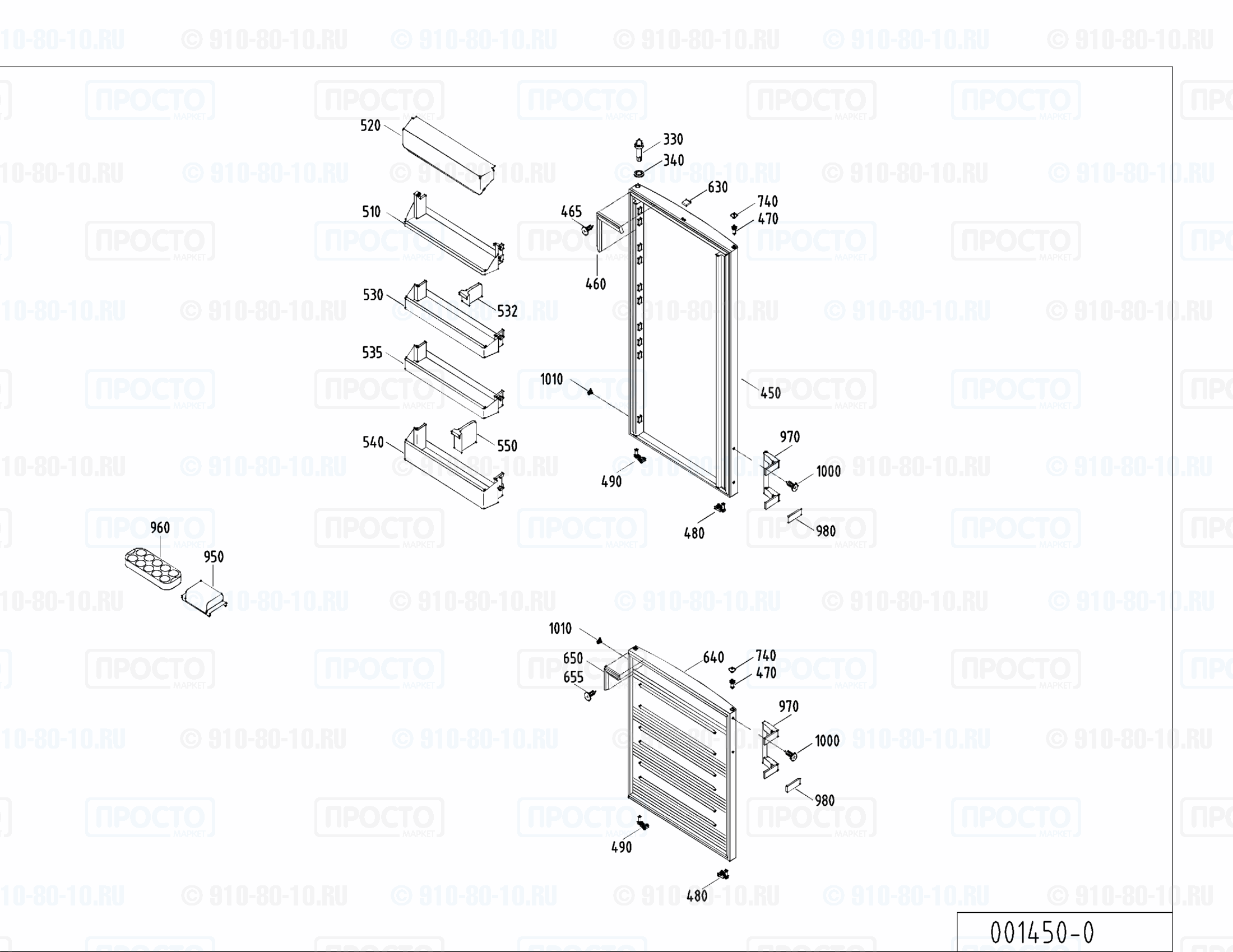 Взрыв-схема холодильника Liebherr KSD 2632-26A