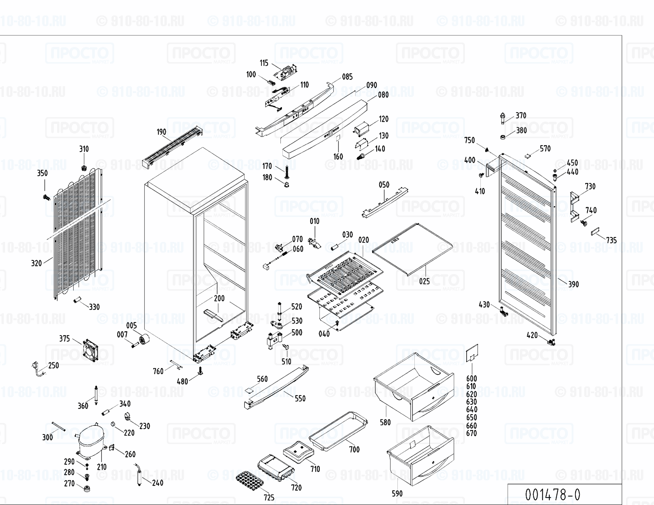 Взрыв-схема холодильника Liebherr GSS 3126-15