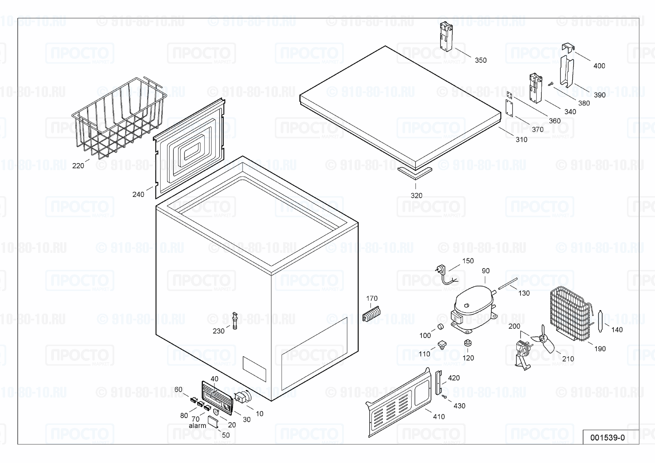 Взрыв-схема запчастей холодильника Liebherr GT 2102-8 H