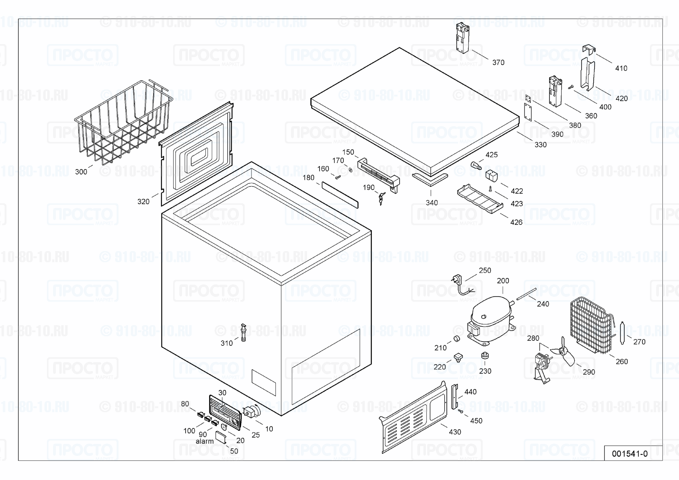 Взрыв-схема запчастей холодильника Liebherr GT 2103-1