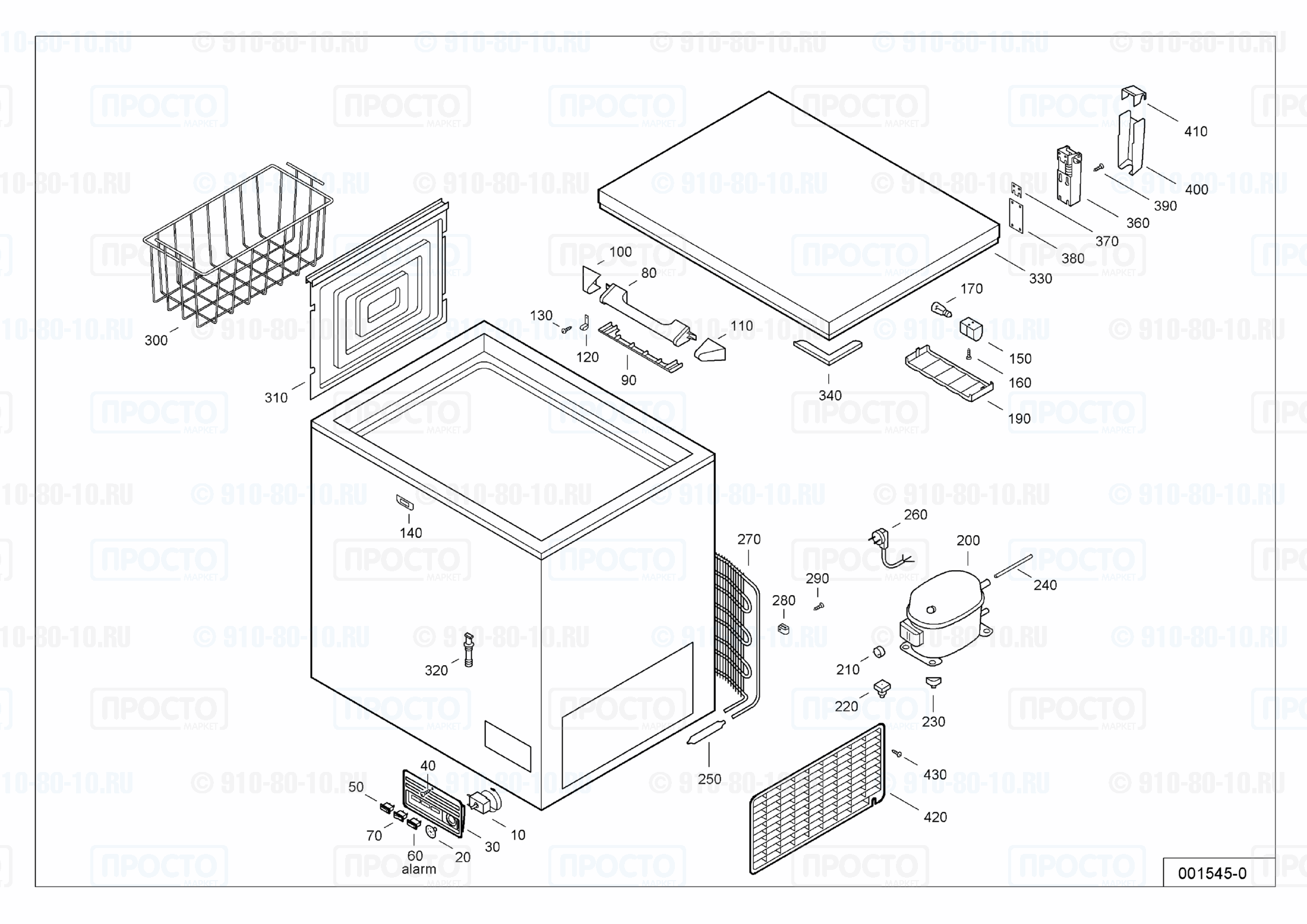 Взрыв-схема запчастей холодильника Liebherr GT 2182-3