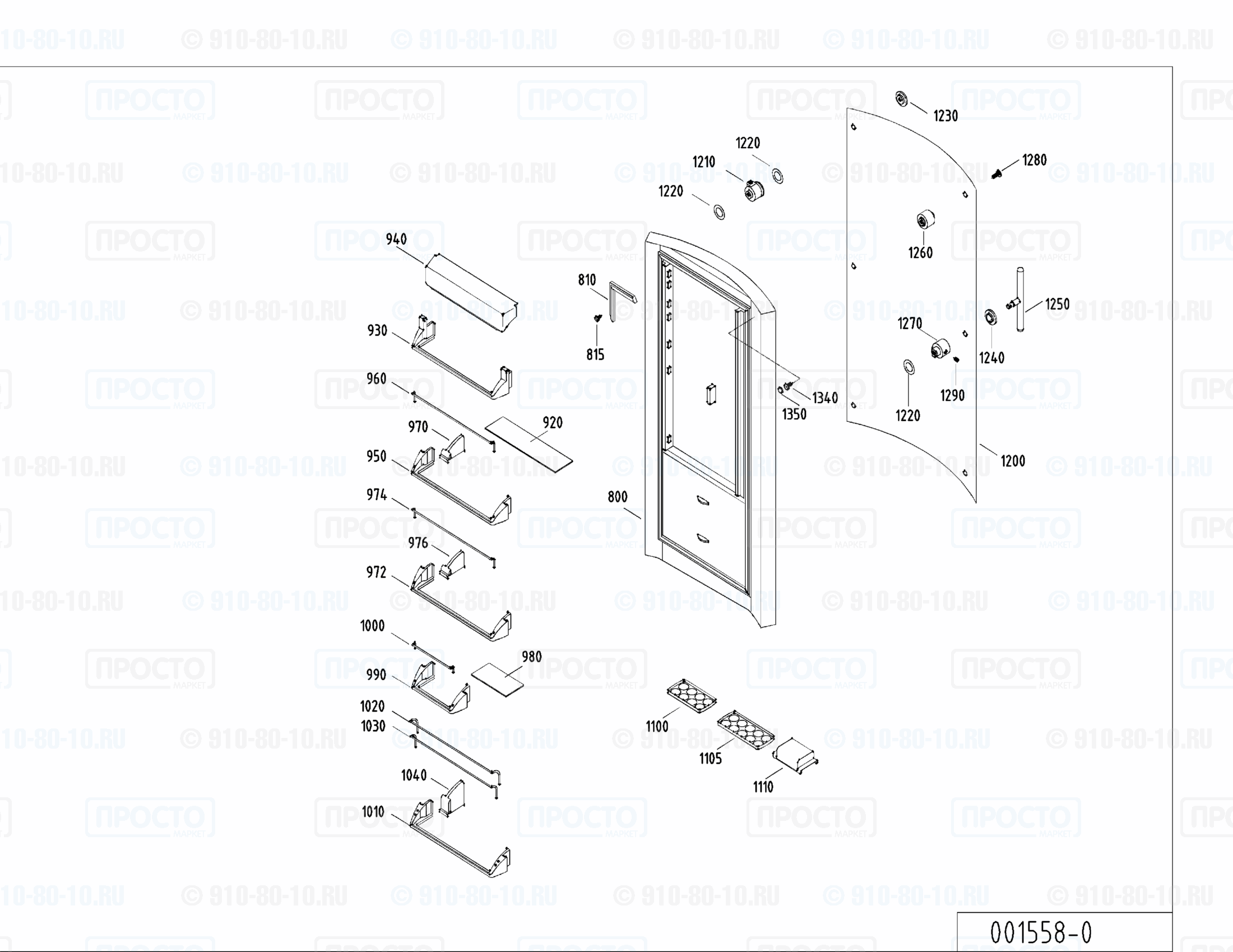 Взрыв-схема холодильника Liebherr KSBcv 2544-22