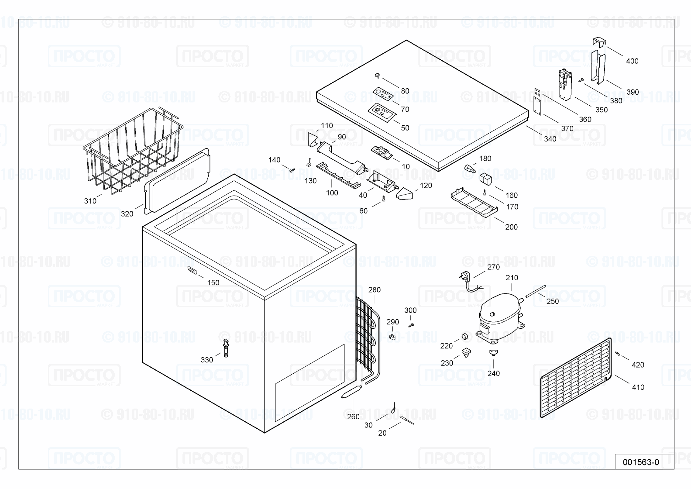 Взрыв-схема холодильника Liebherr GT 2183-3 A