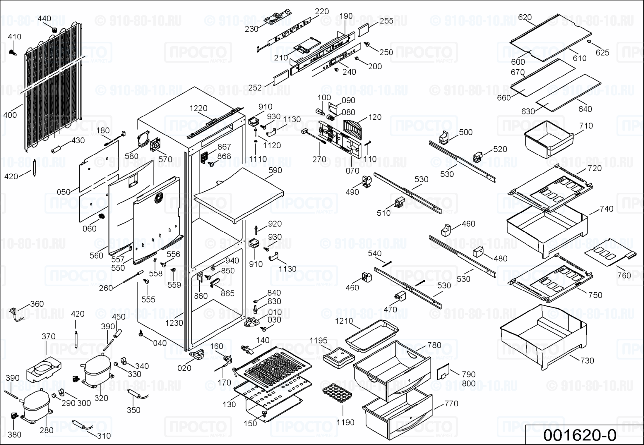 Взрыв-схема холодильника Liebherr KIKB 3146-23