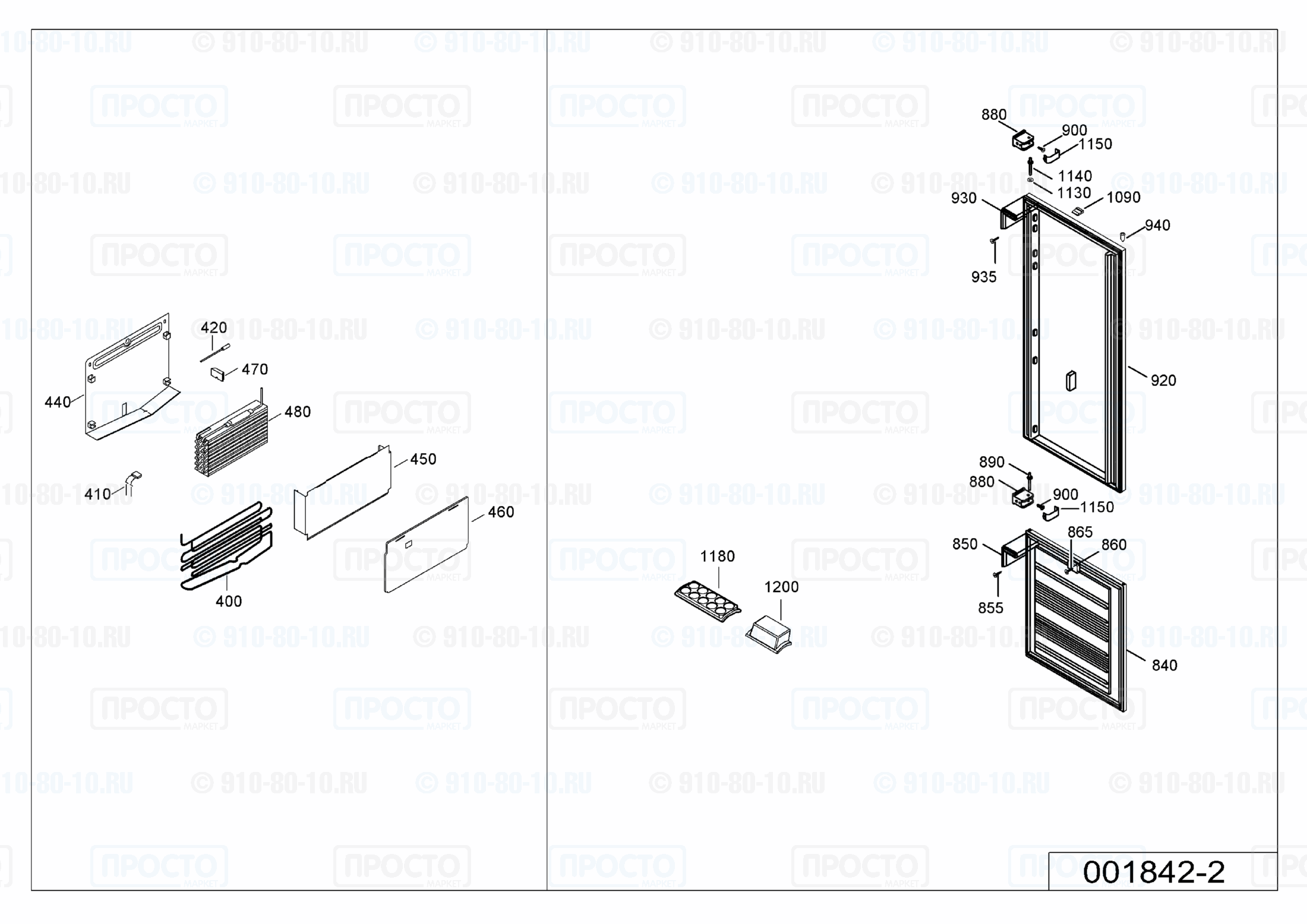 Взрыв-схема холодильника Liebherr KIKNv 3046-13F