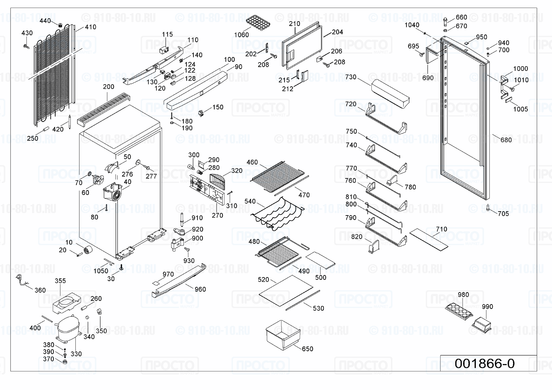 Взрыв-схема запчастей холодильника Liebherr KSv 3424-26