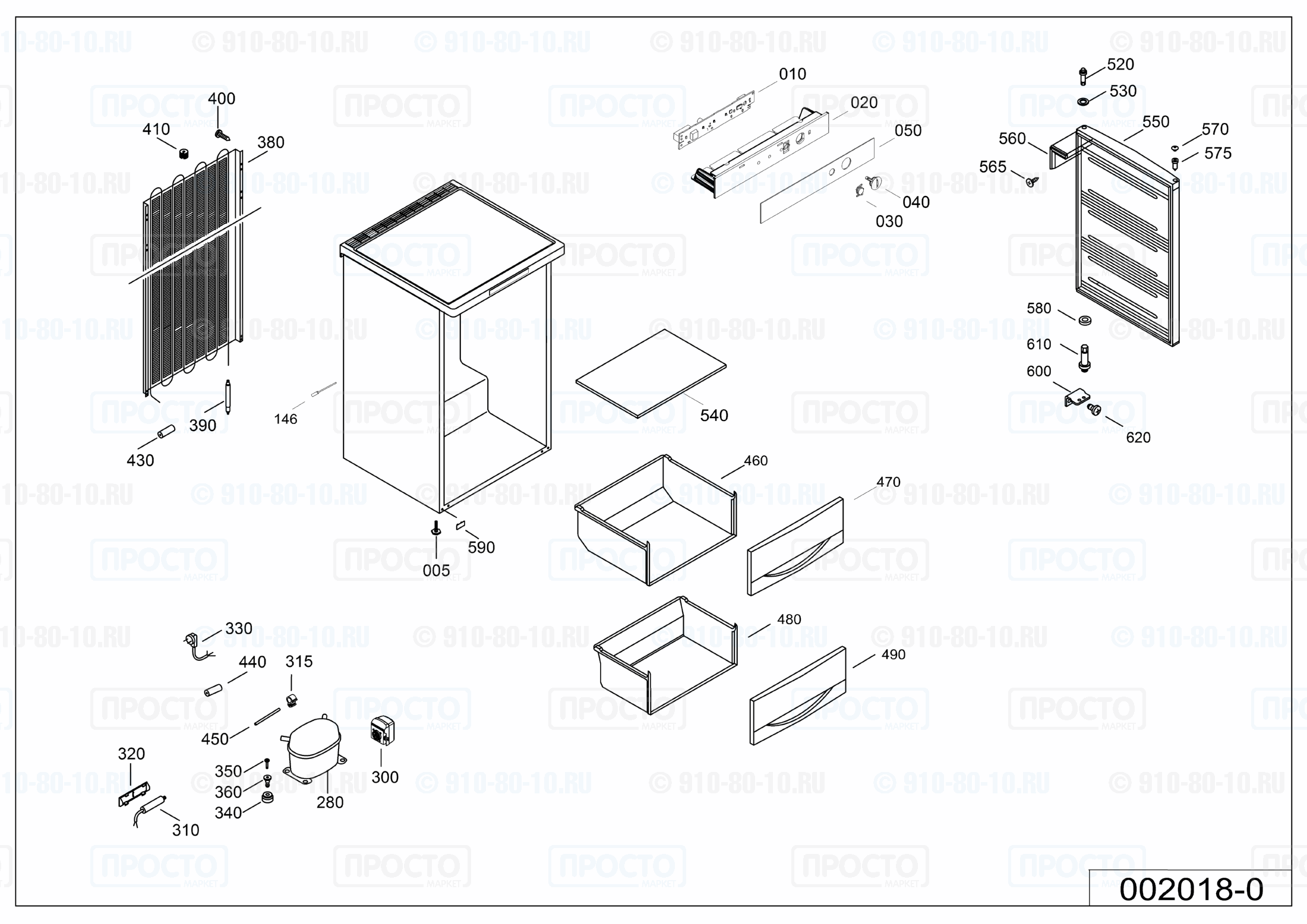 Взрыв-схема запчастей холодильника Liebherr G 1211-20