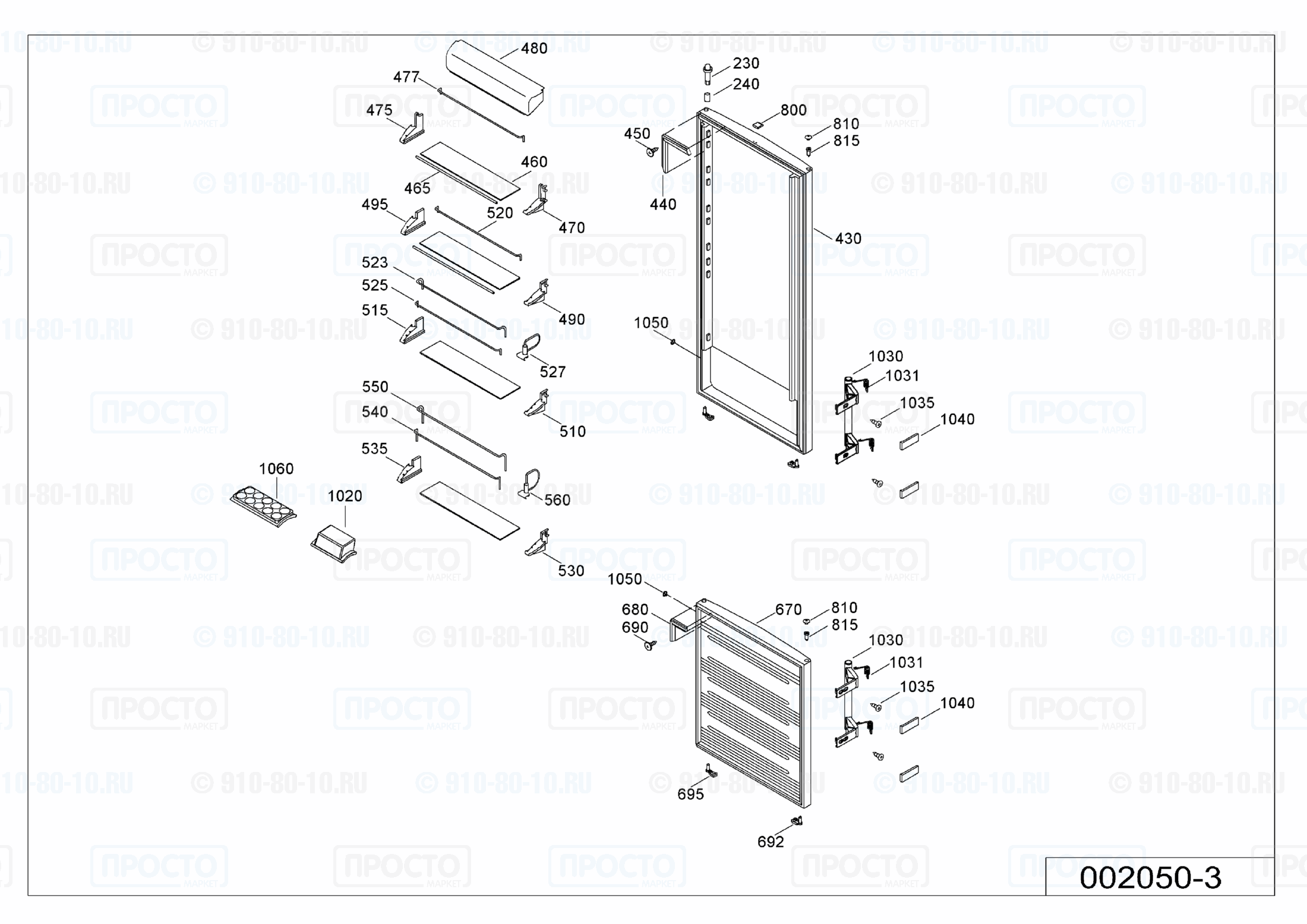 Взрыв-схема холодильника Liebherr CP 4056-21B