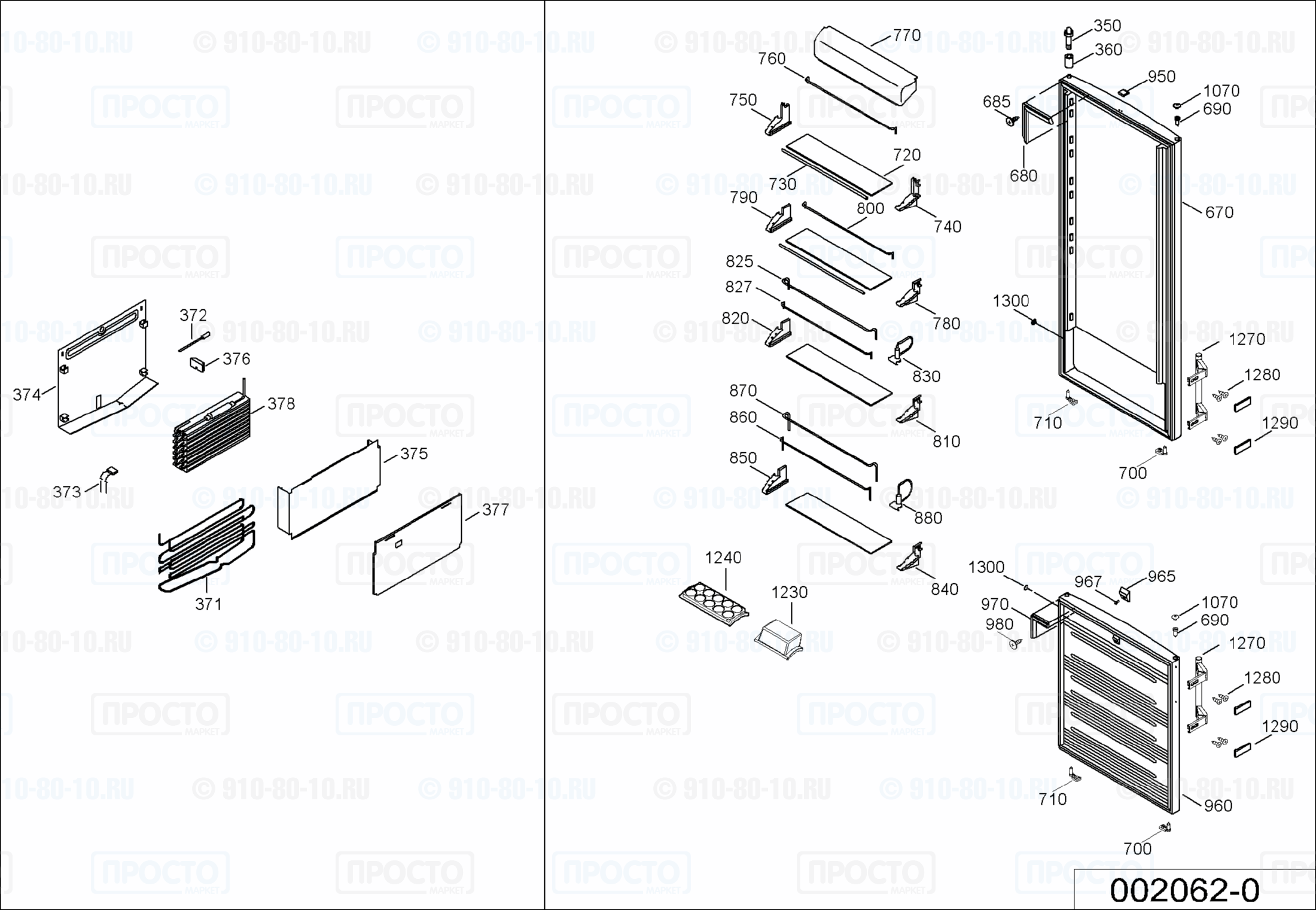 Взрыв-схема холодильника Liebherr CN 3666-20D