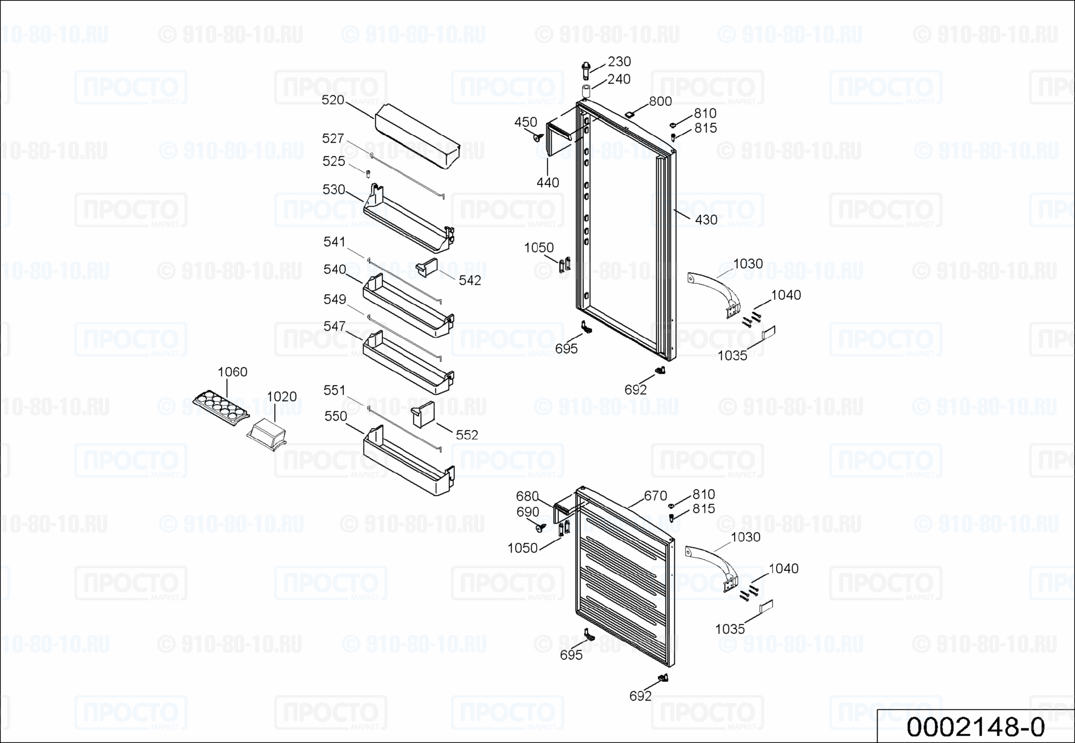 Взрыв-схема холодильника Liebherr C 4053-20D