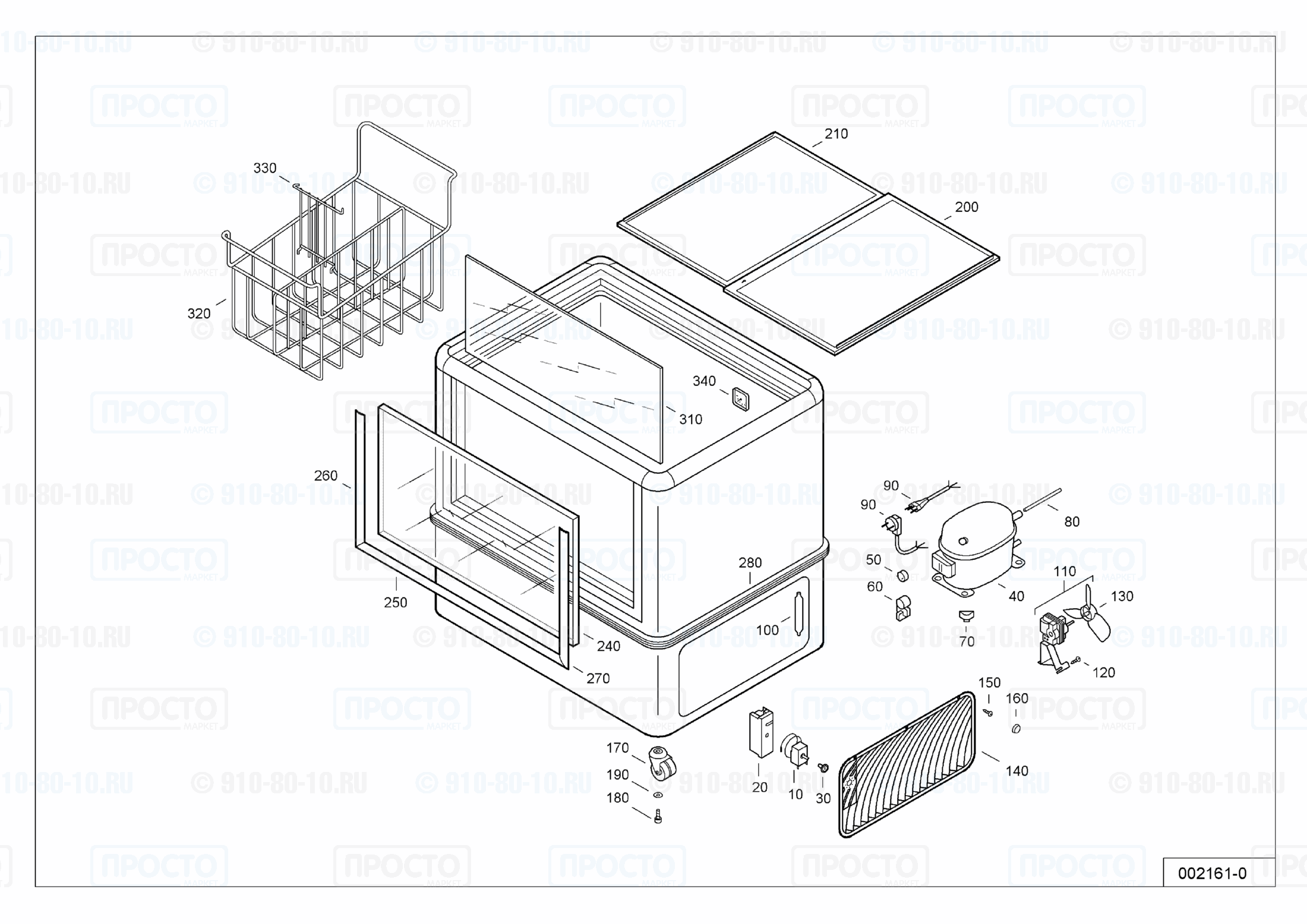 Взрыв-схема запчастей холодильника Liebherr GTV 3502-13