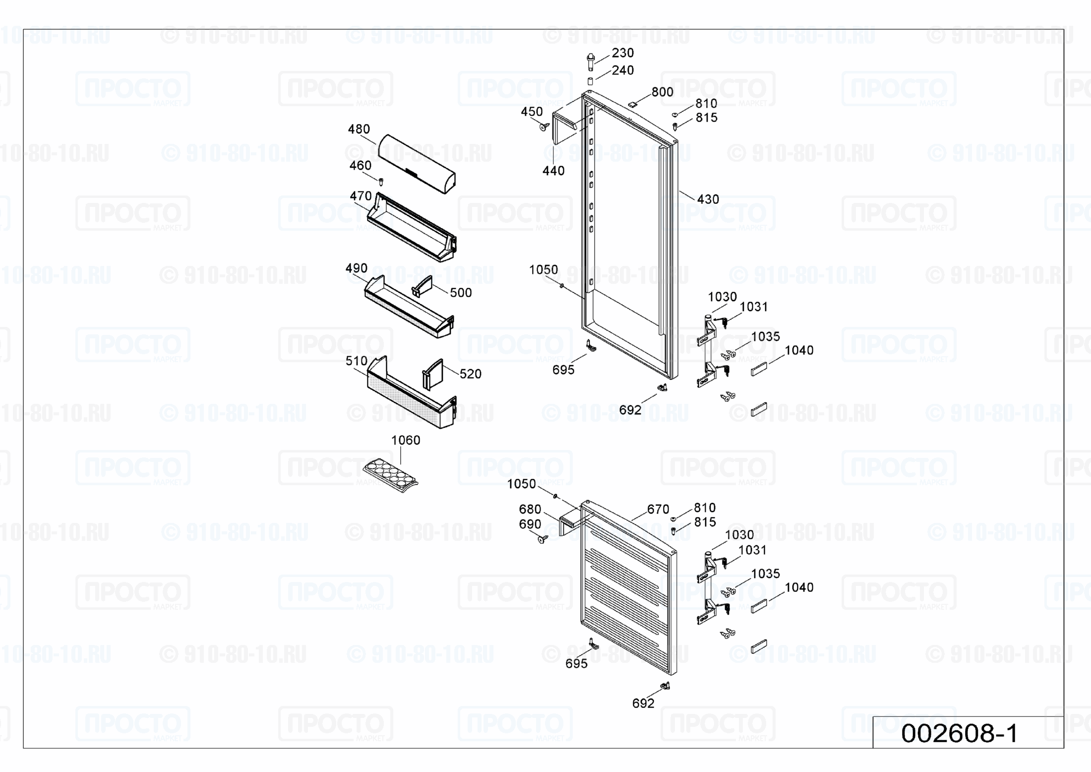 Взрыв-схема холодильника Liebherr CP 3501-20B