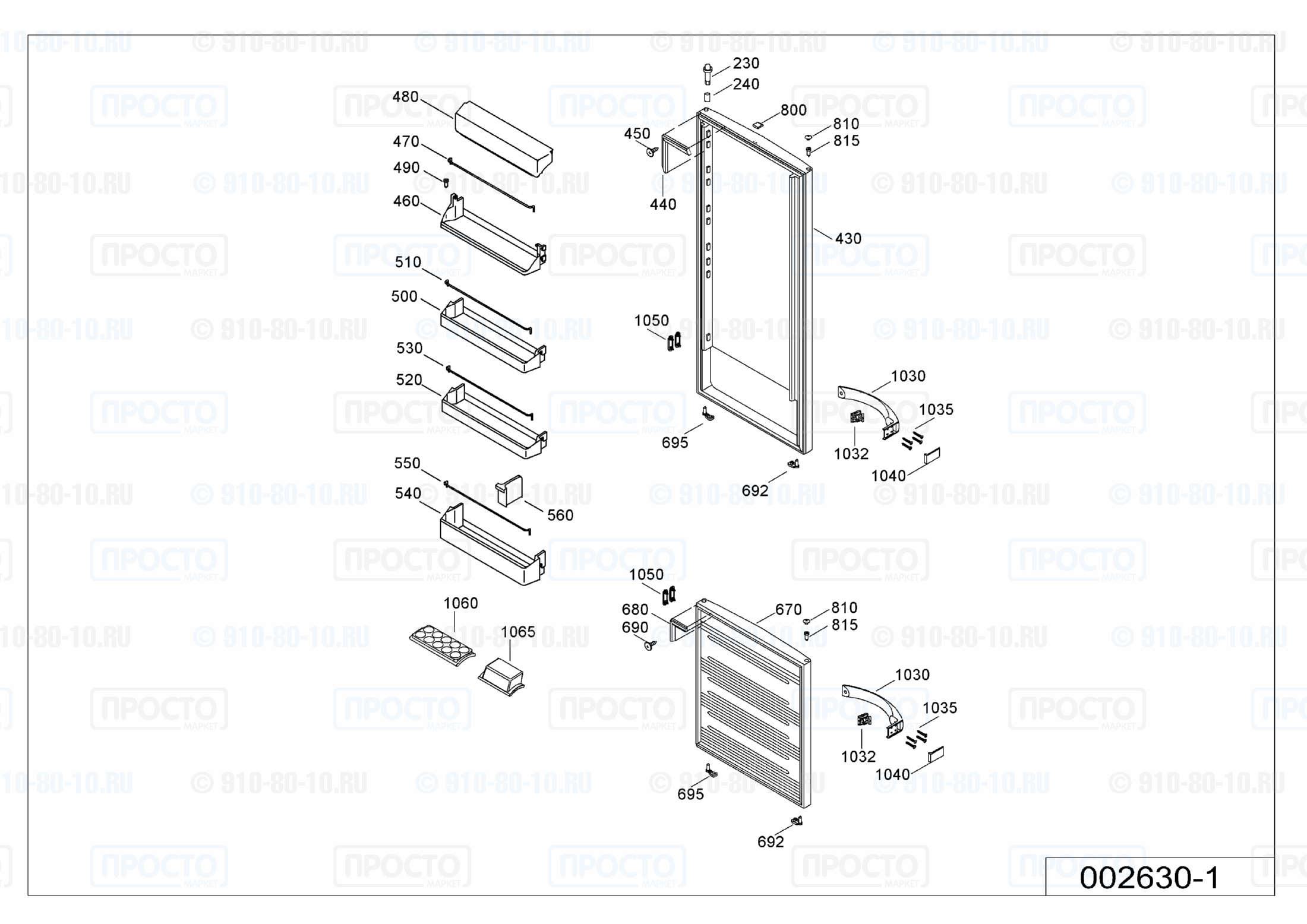 Взрыв-схема холодильника Liebherr CP 4053-20A